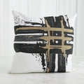 GLOBAL VIEWS GOLDEN TRIPLE CROSSHATCH PILLOW - Decorative Accents