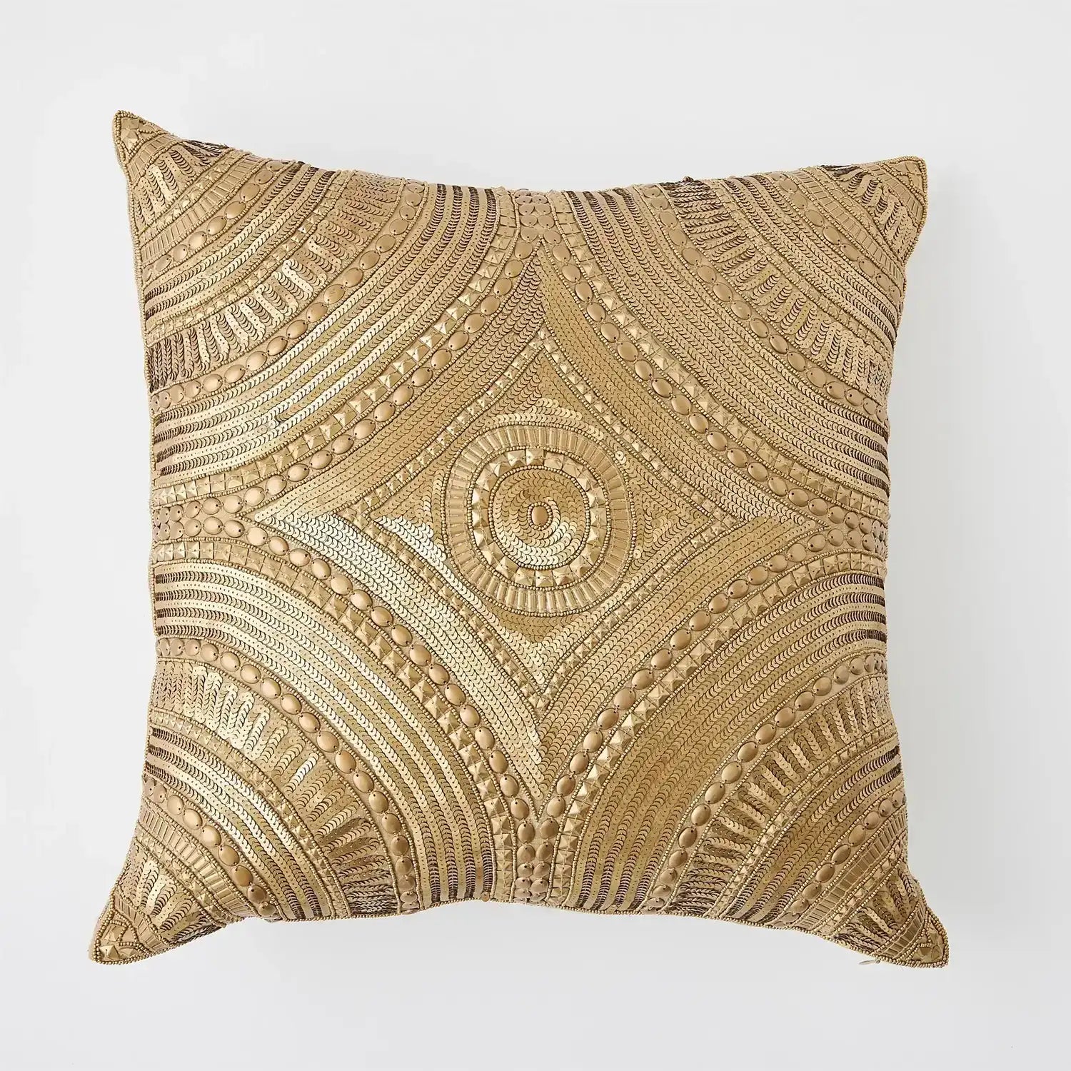 GLOBAL VIEWS ROMAN BEADED PILLOW - Decorative Accents