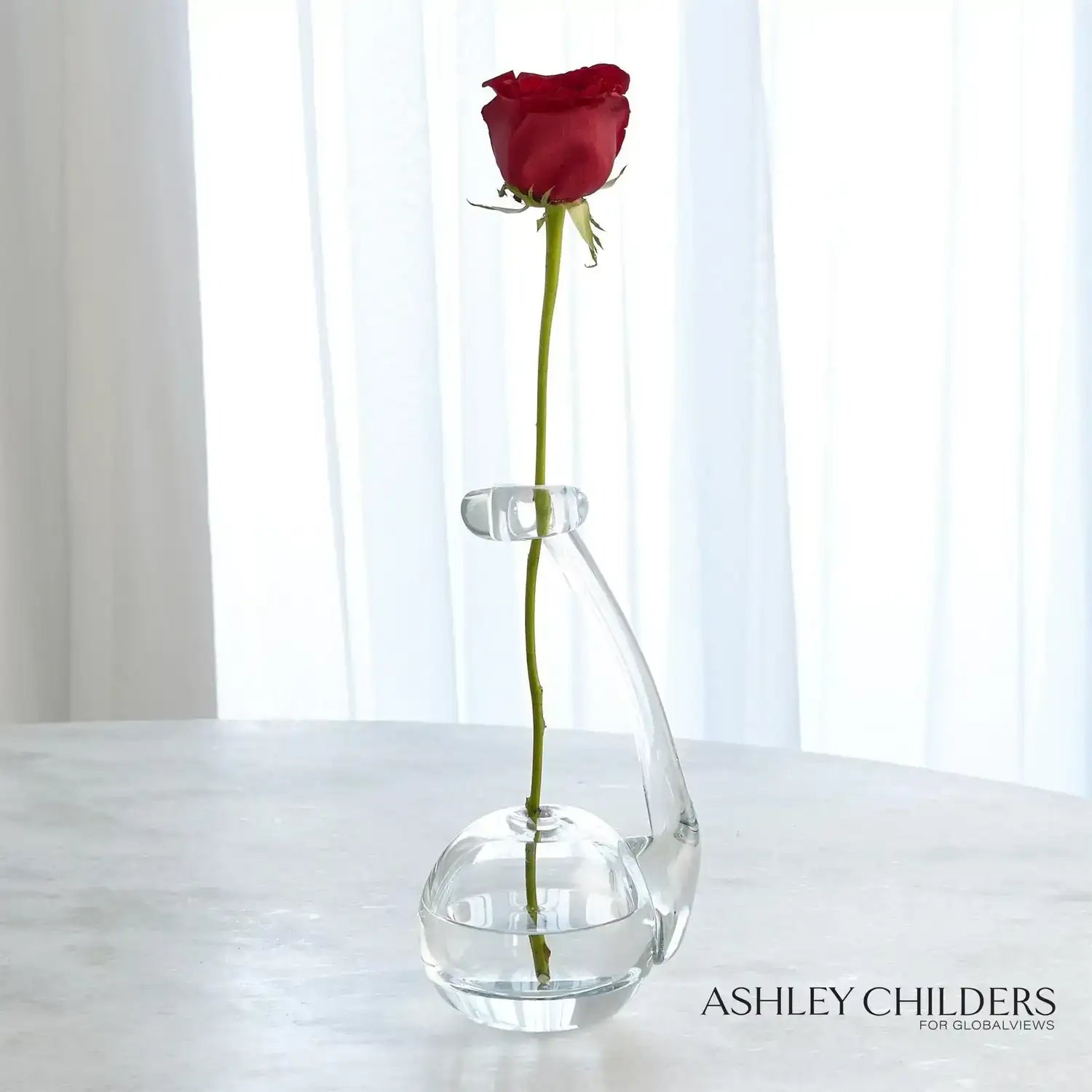 GLOBAL VIEWS CLEAR RING FLOWER VASE - DO NOT SHOW ON WEBSITE