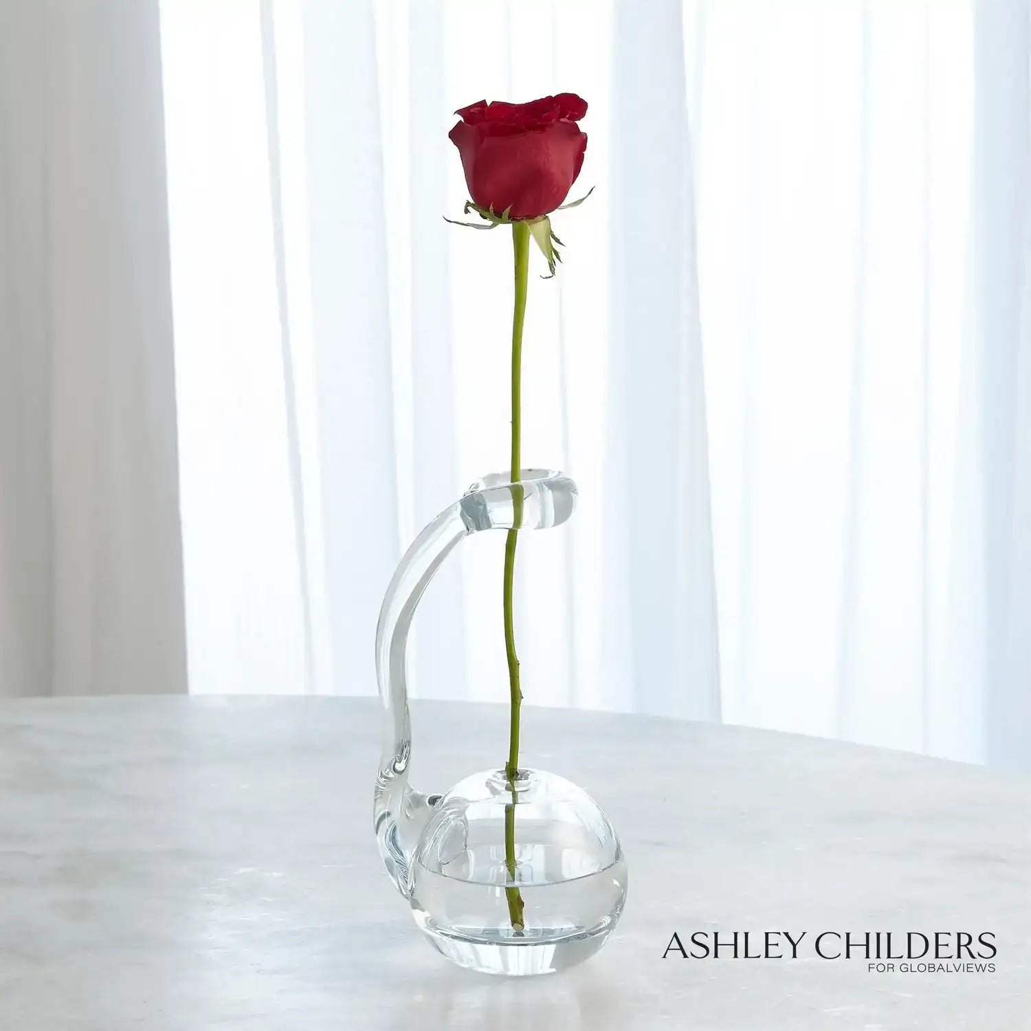 GLOBAL VIEWS CLEAR RING FLOWER VASE - DO NOT SHOW ON WEBSITE