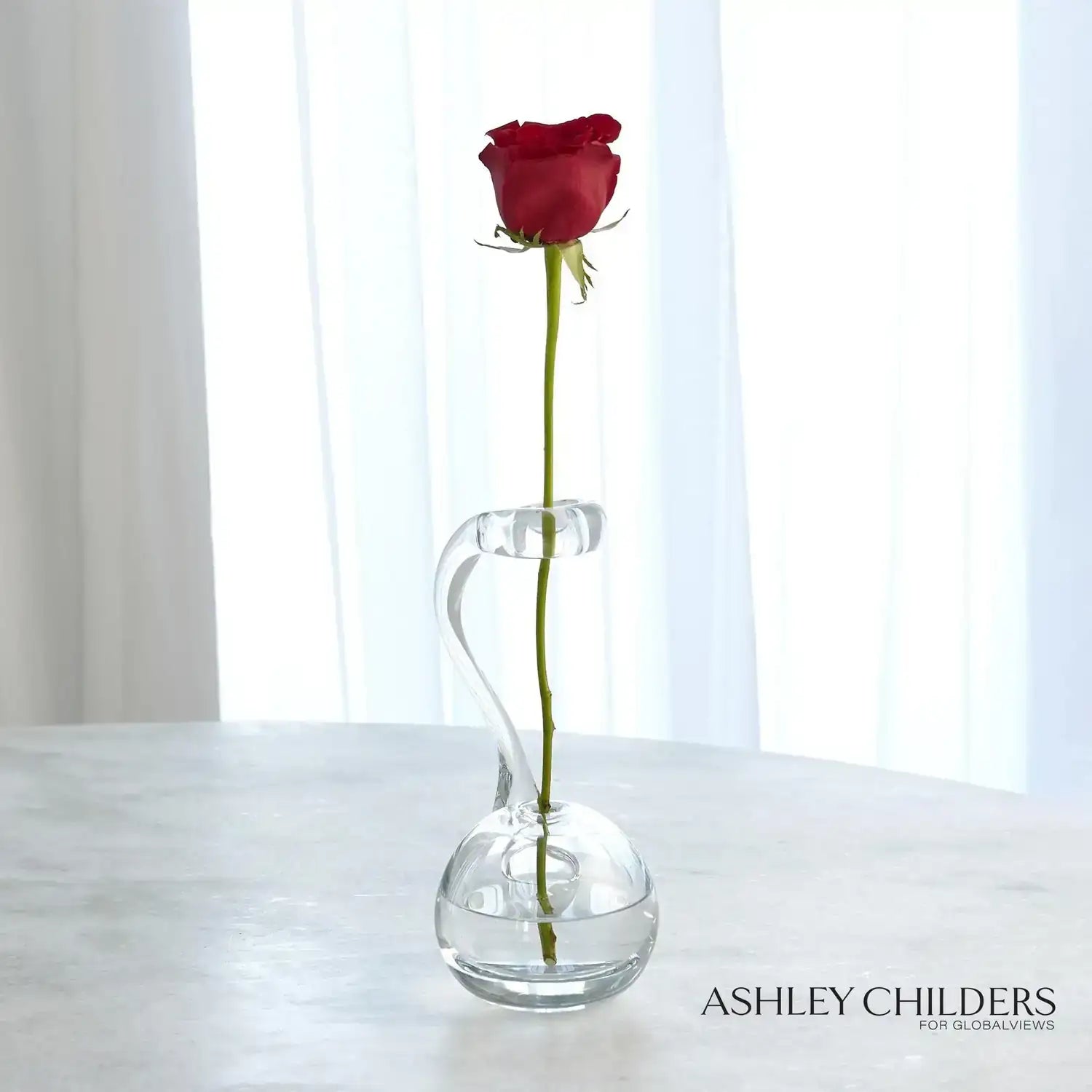 GLOBAL VIEWS CLEAR RING FLOWER VASE - DO NOT SHOW ON WEBSITE