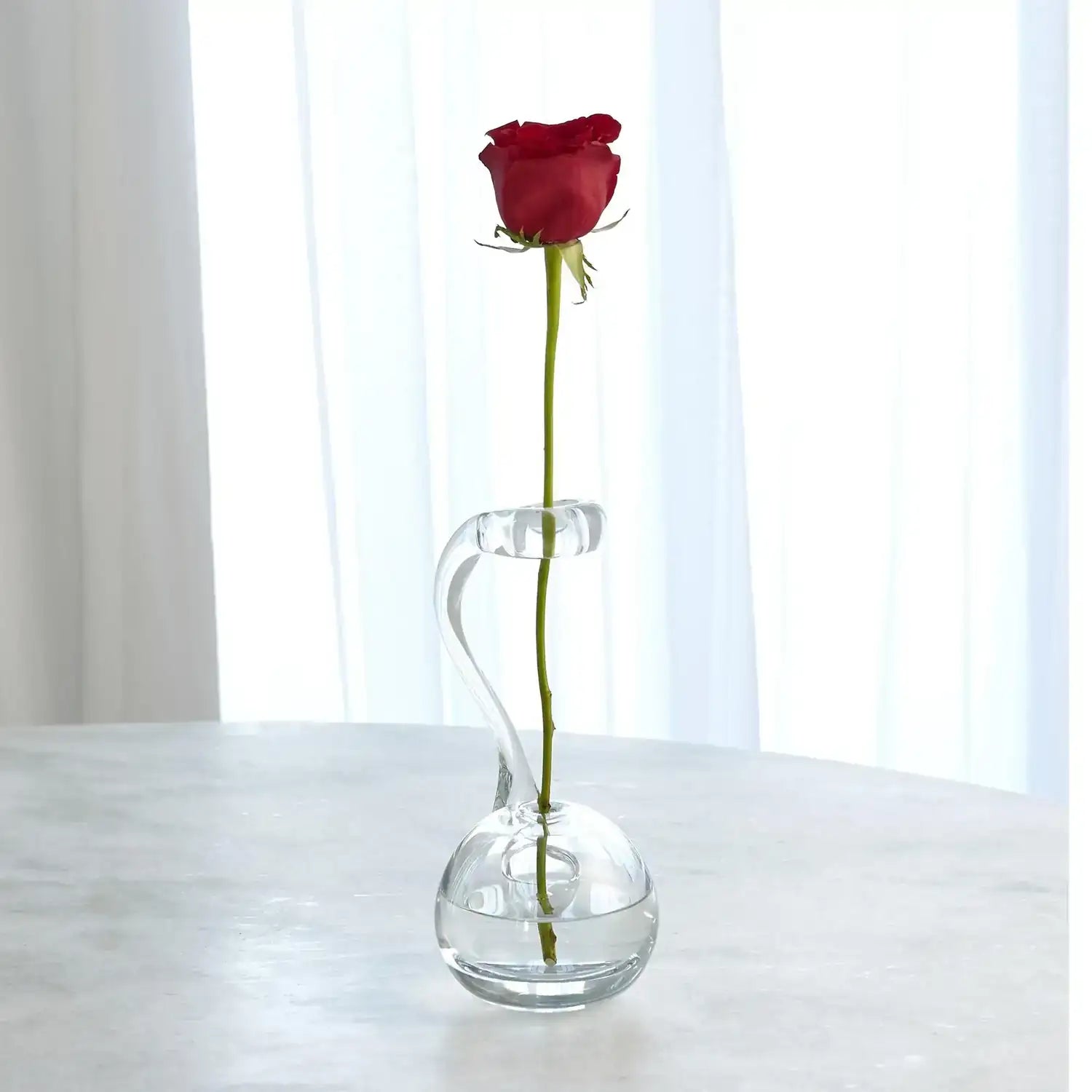 GLOBAL VIEWS CLEAR RING FLOWER VASE - DO NOT SHOW ON WEBSITE