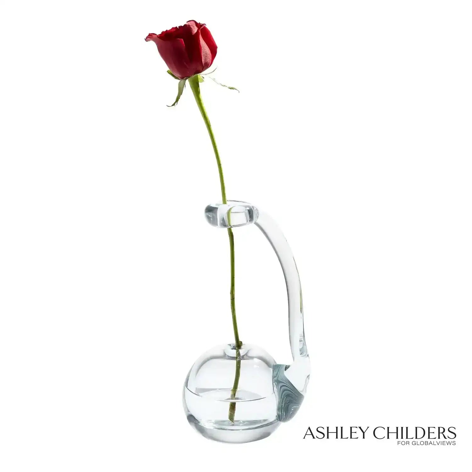GLOBAL VIEWS CLEAR RING FLOWER VASE - DO NOT SHOW ON WEBSITE
