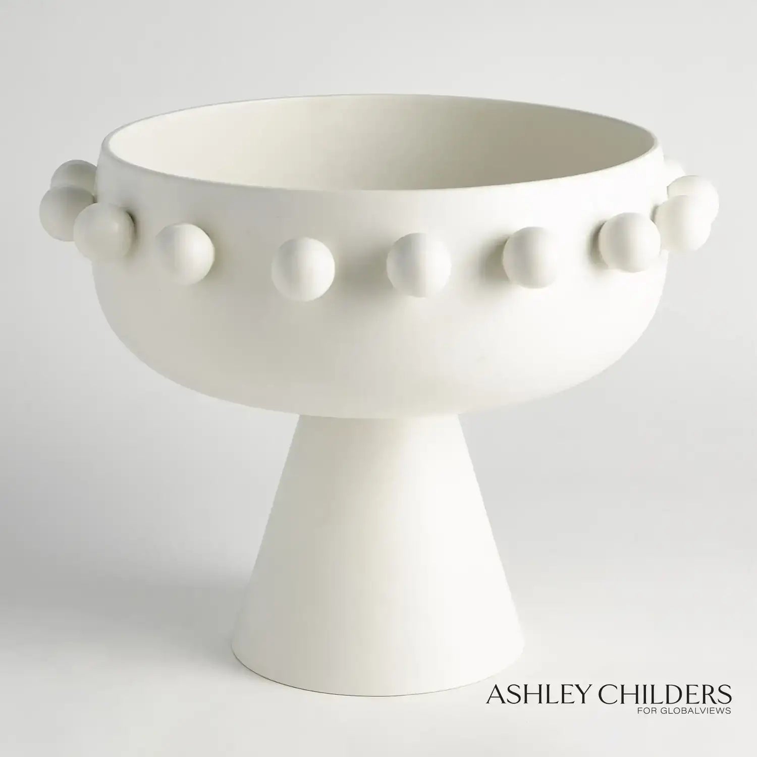GLOBAL VIEWS SPHERES COLLECTION FOOTED BOWL - Decorative Accents