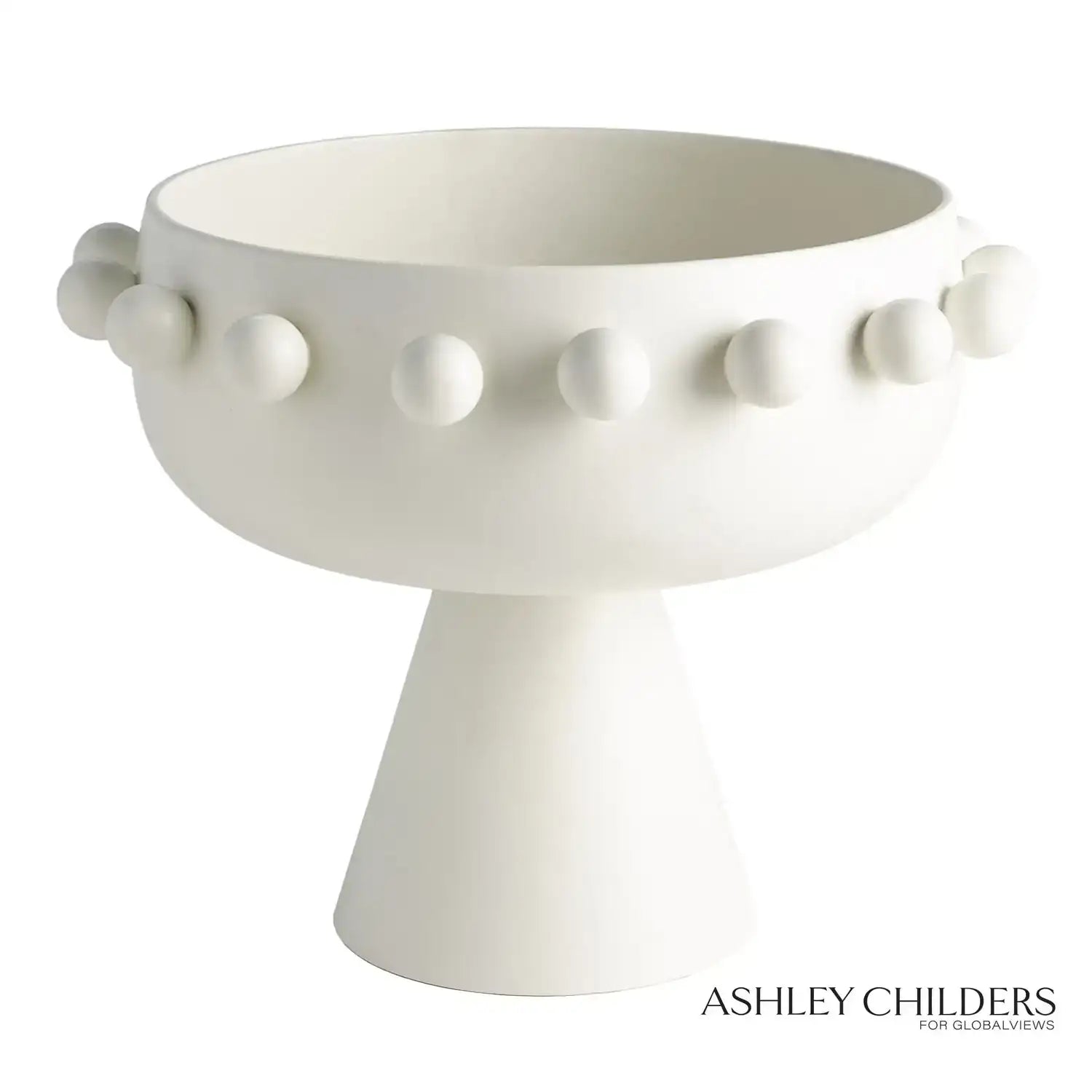 GLOBAL VIEWS SPHERES COLLECTION FOOTED BOWL - Decorative Accents