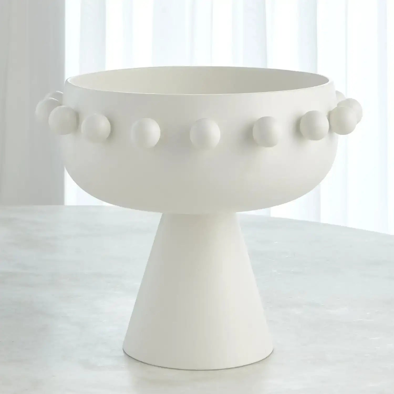 GLOBAL VIEWS SPHERES COLLECTION FOOTED BOWL - Decorative Accents