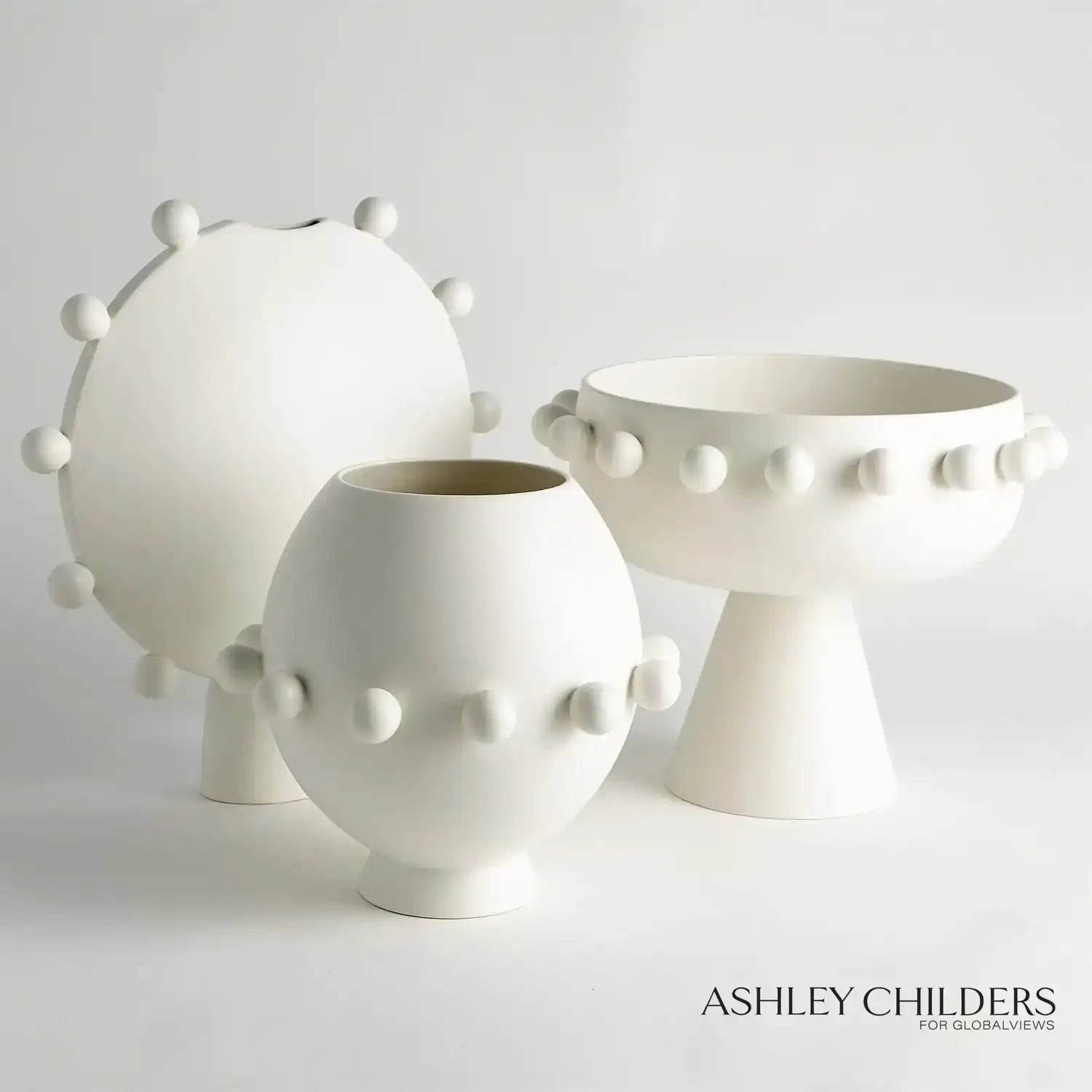 GLOBAL VIEWS SPHERES COLLECTION VESSEL - Decorative Accents