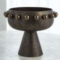 GLOBAL VIEWS SPHERES COLLECTION FOOTED BOWL - Decorative Accents