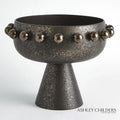 GLOBAL VIEWS SPHERES COLLECTION FOOTED BOWL - Decorative Accents