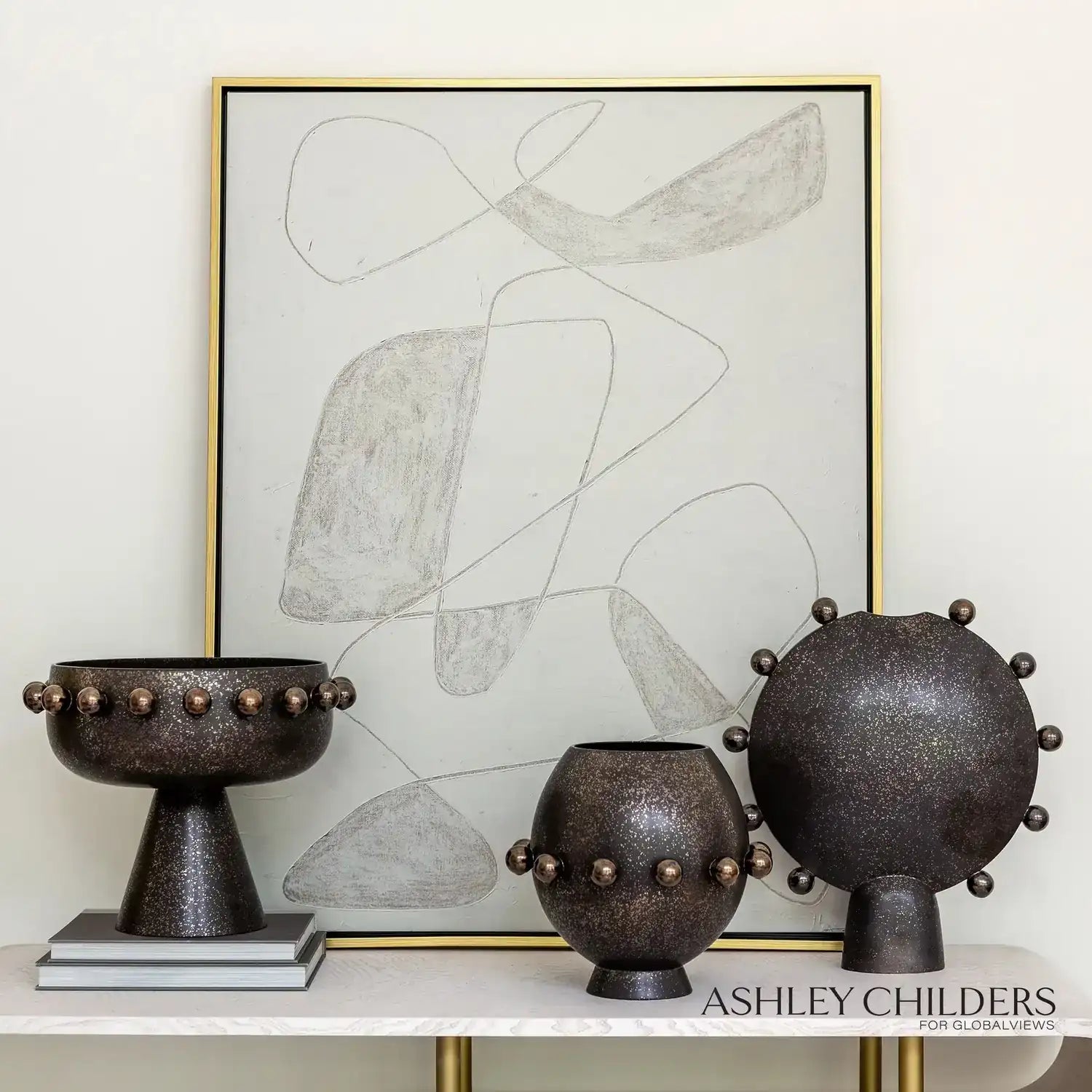 GLOBAL VIEWS SPHERES COLLECTION VASE - Decorative Accents