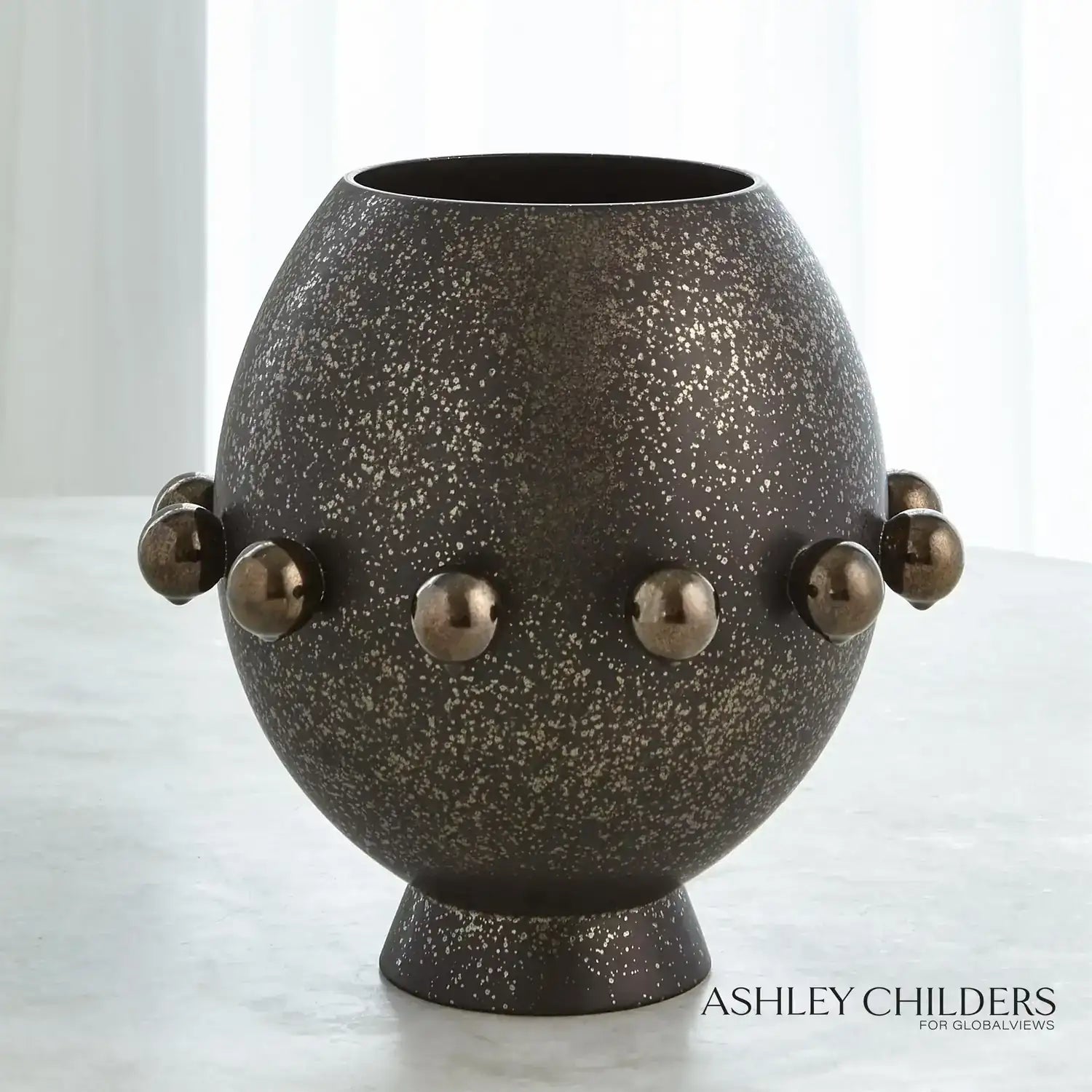 GLOBAL VIEWS SPHERES COLLECTION VASE - Decorative Accents
