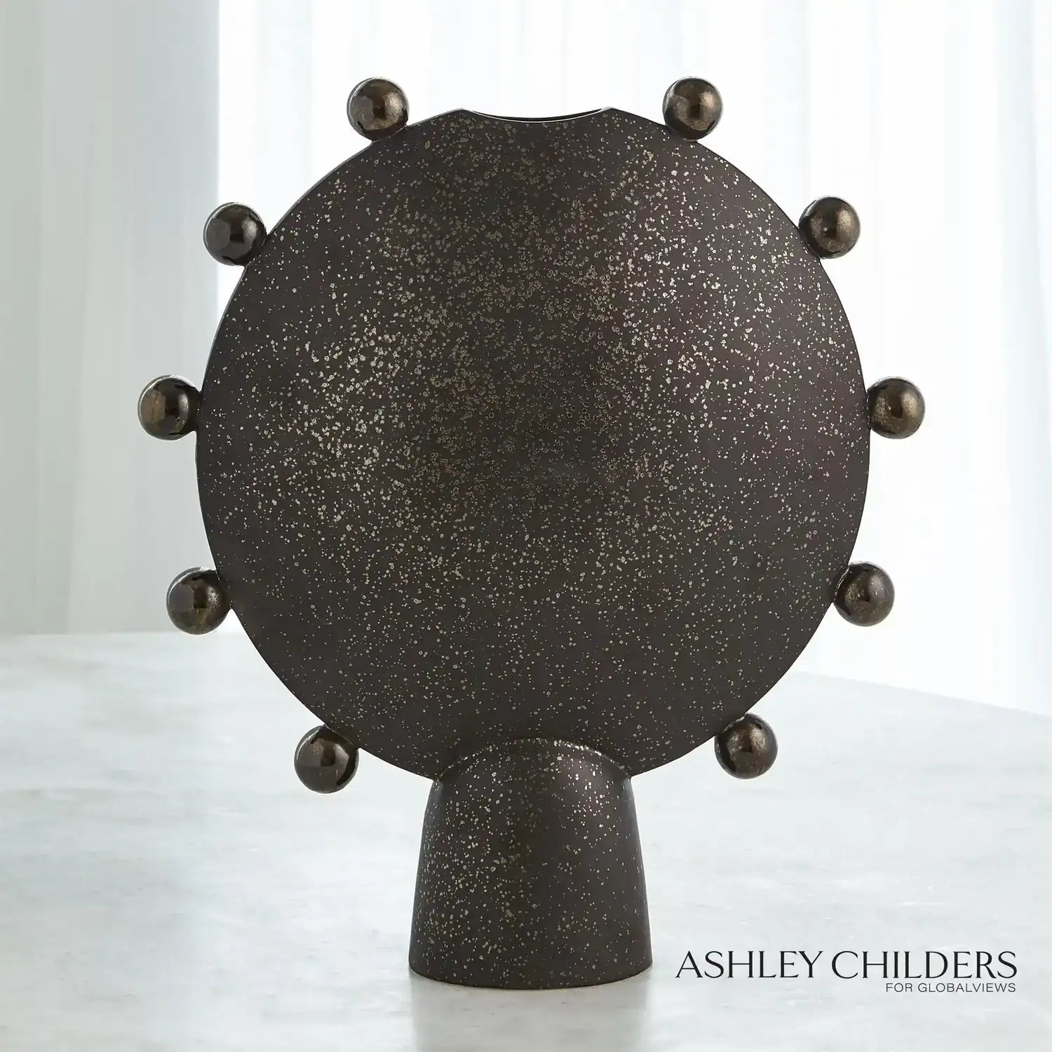 GLOBAL VIEWS SPHERES COLLECTION VESSEL - Decorative Accents