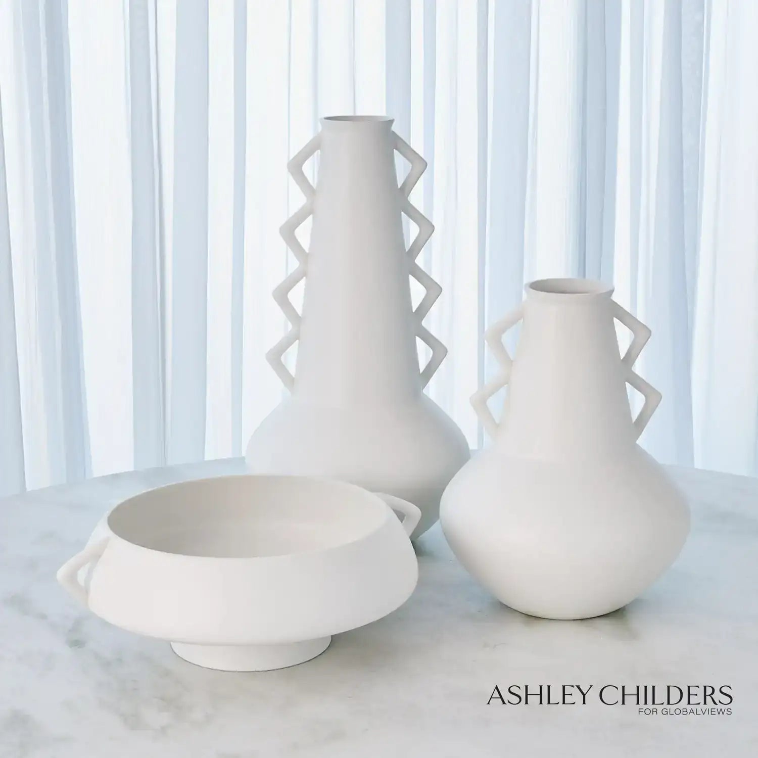 GLOBAL VIEWS CRETE FAT BOTTOM VASE - Decorative Accents