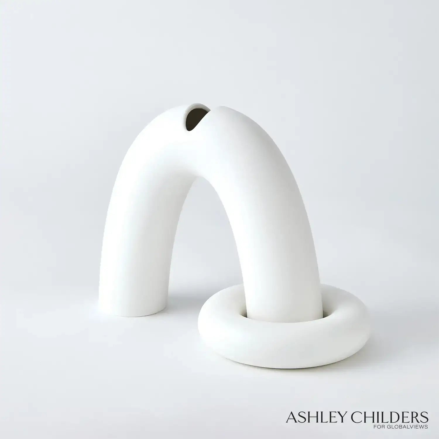 GLOBAL VIEWS ARCH AND RING VASE - Decorative Accents
