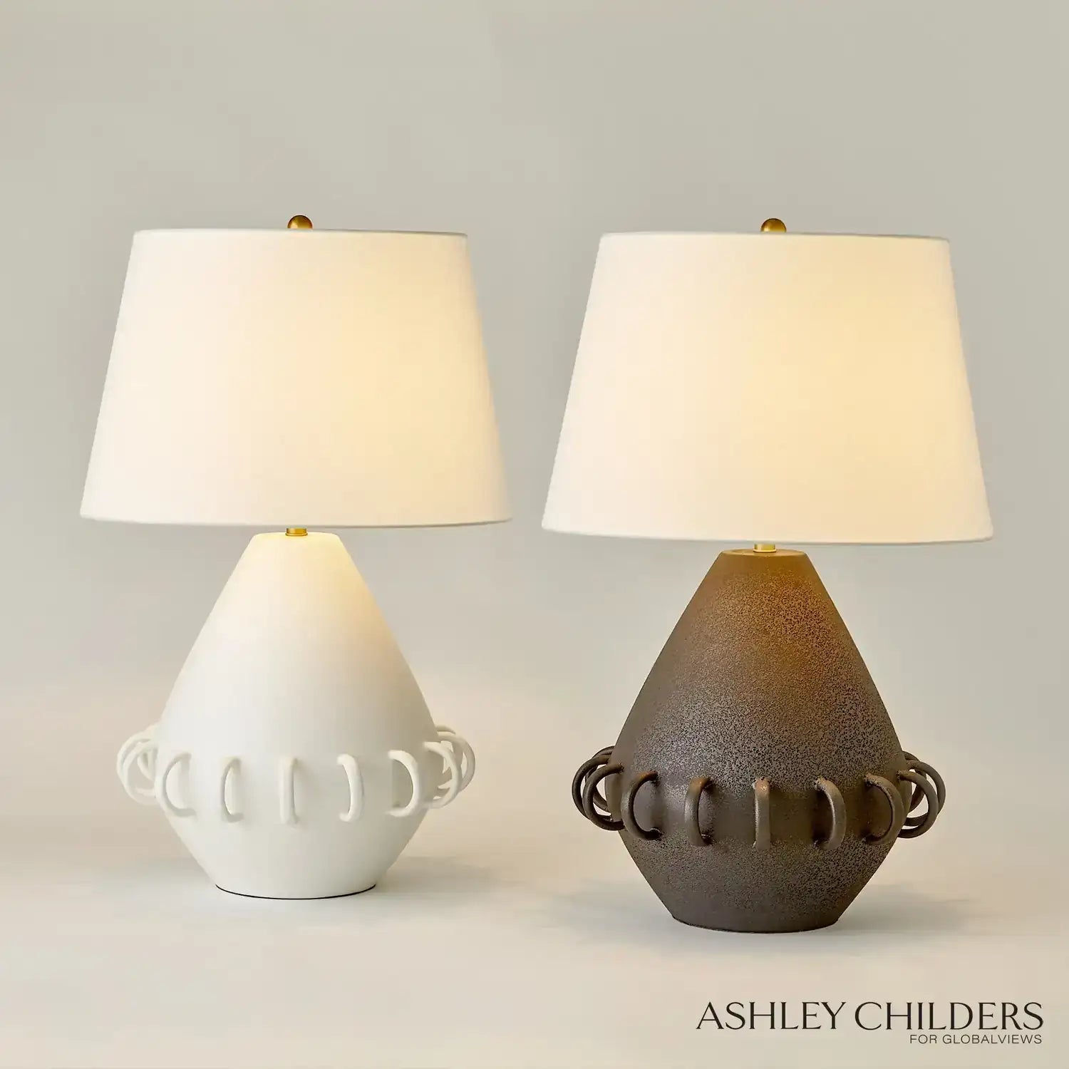 GLOBAL VIEWS, BANGLE LAMP, TABLE LAMPS
