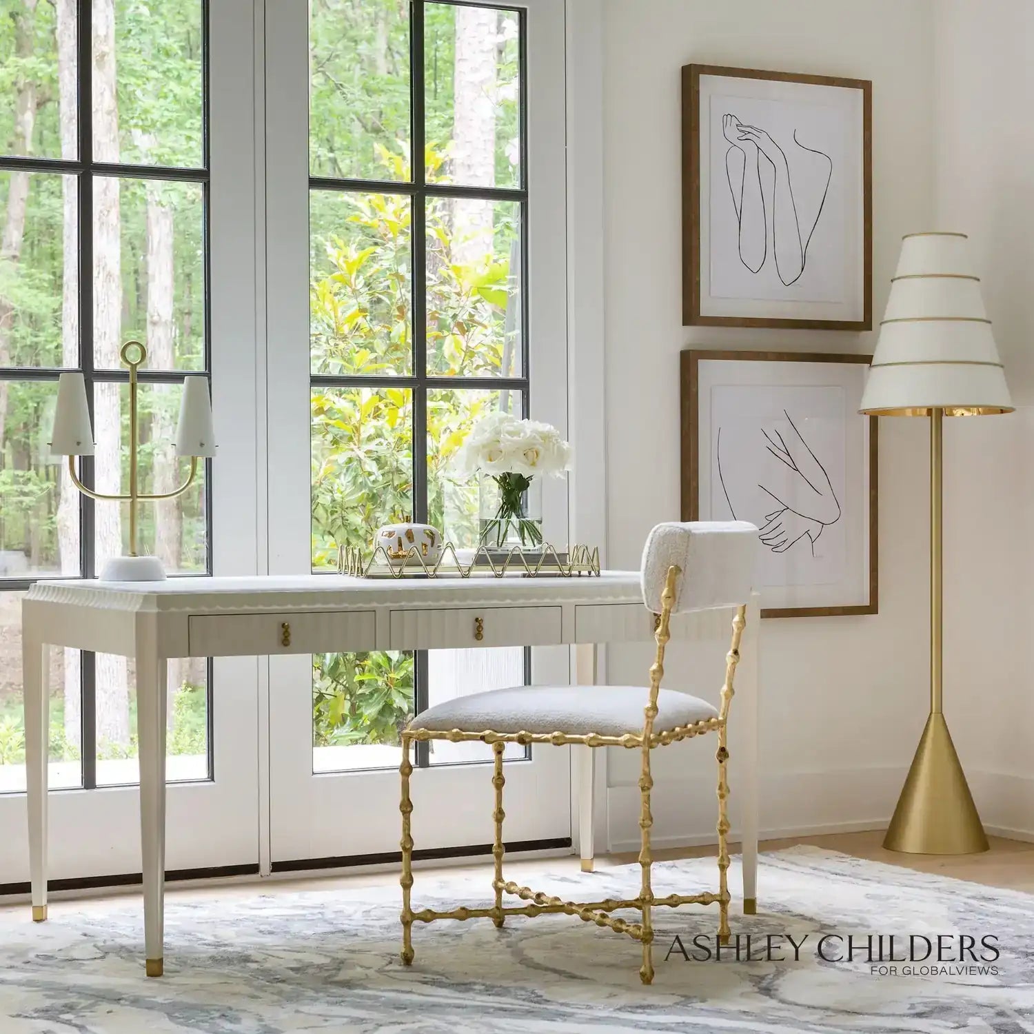 GLOBAL VIEWS FOUNTAIN WRITING DESK - Desks