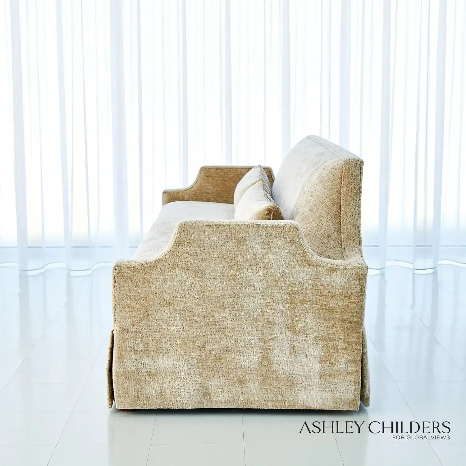 GLOBAL VIEWS DIANA SKIRTED SOFA - Sofa