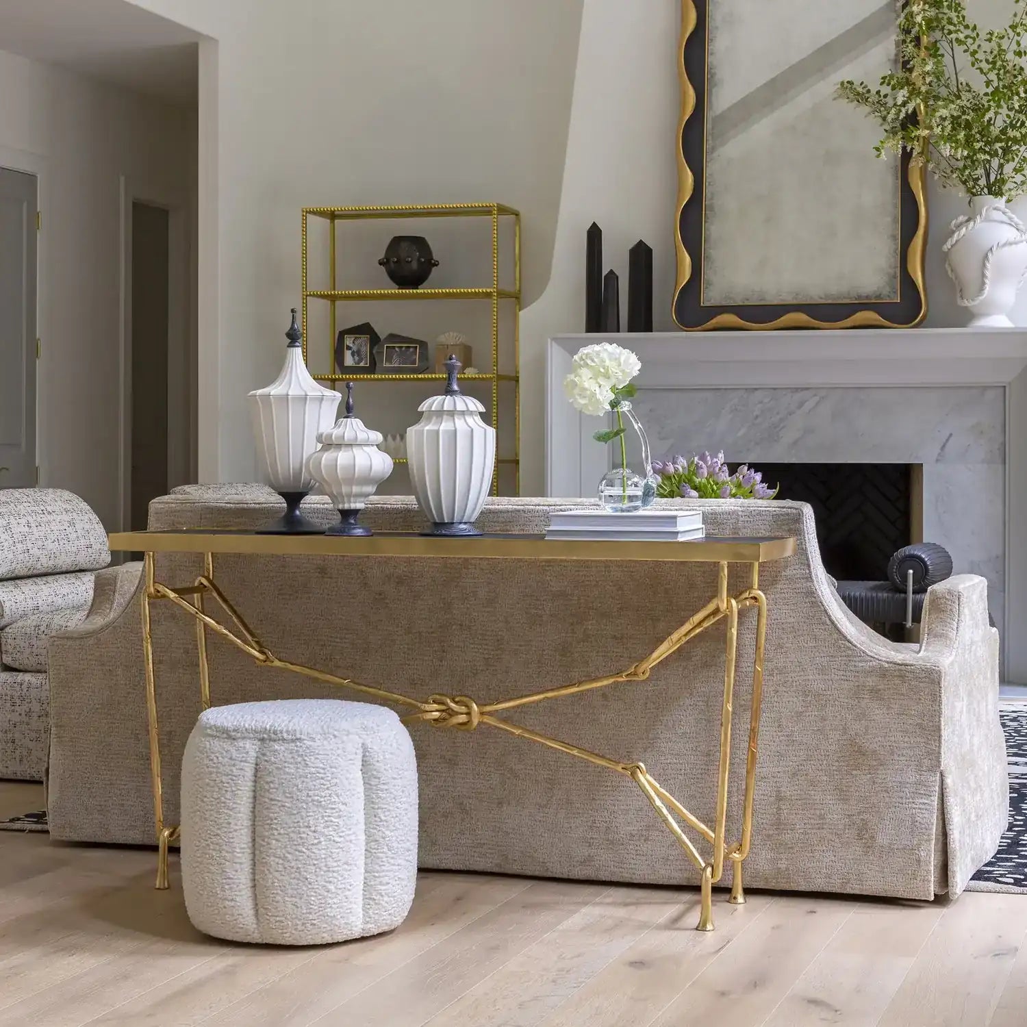 GLOBAL VIEWS DIANA SKIRTED SOFA - Sofa