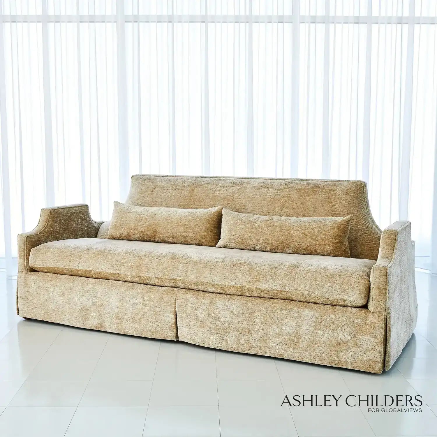 GLOBAL VIEWS DIANA SKIRTED SOFA - Sofa