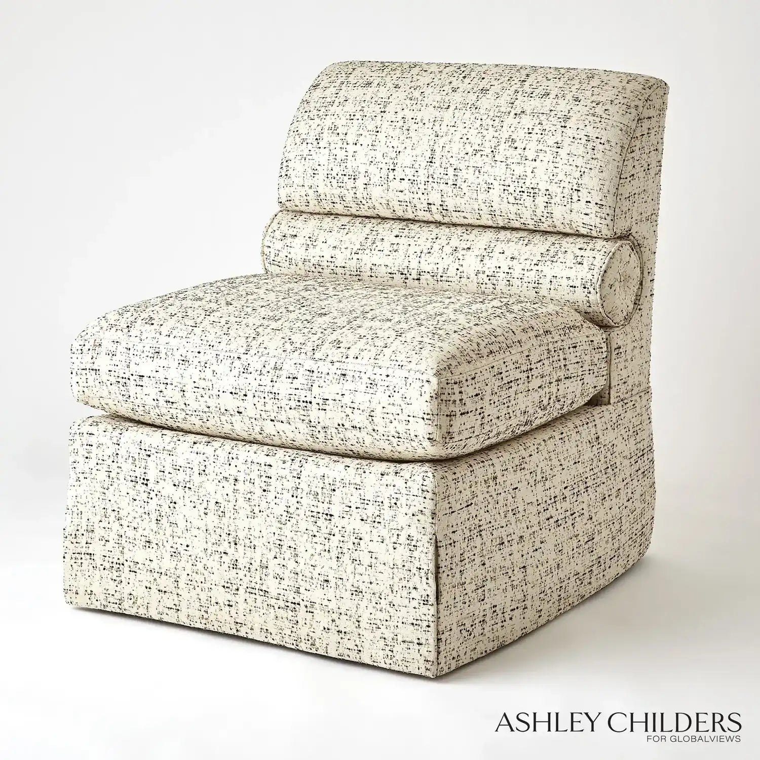 GLOBAL VIEWS BOLSTER SLIPPER CHAIR - Lounge