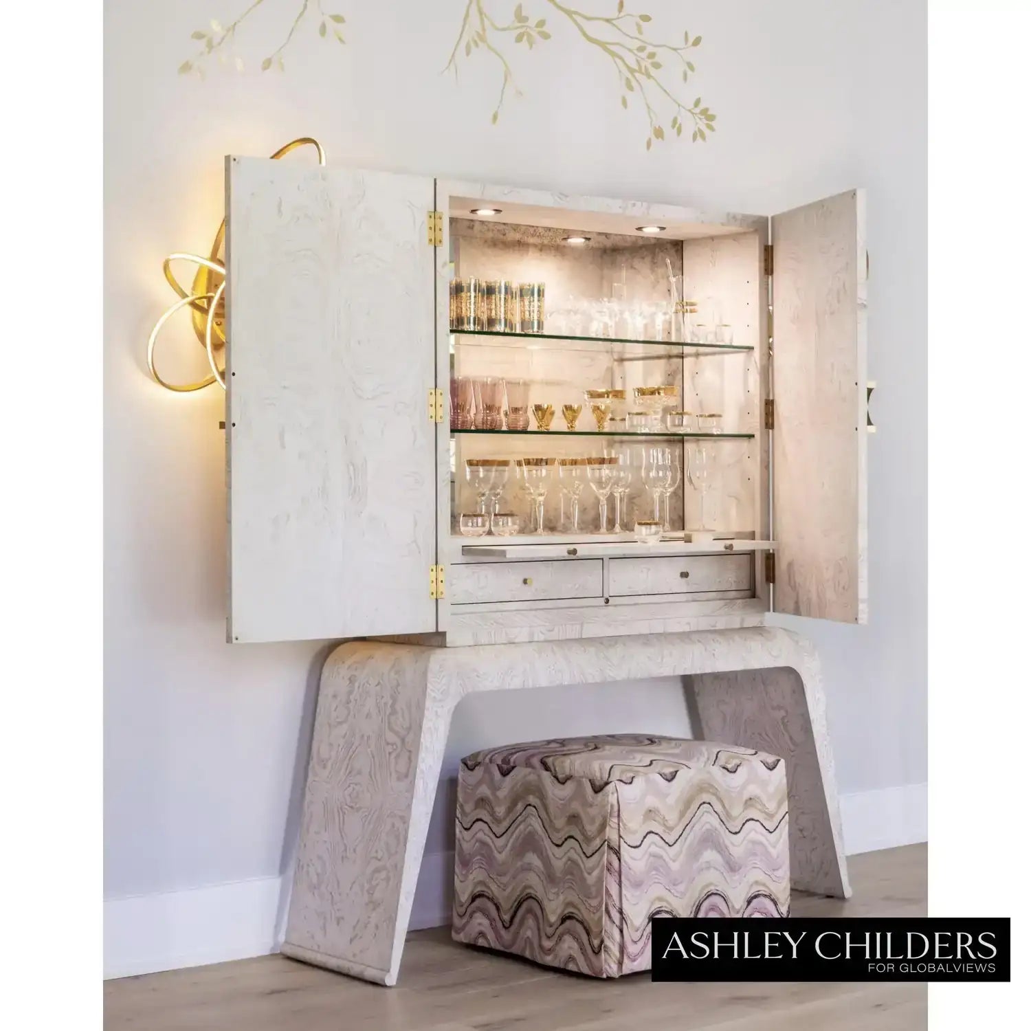 GLOBAL VIEWS BAXTER BAR CABINET - Cabinets & Bar