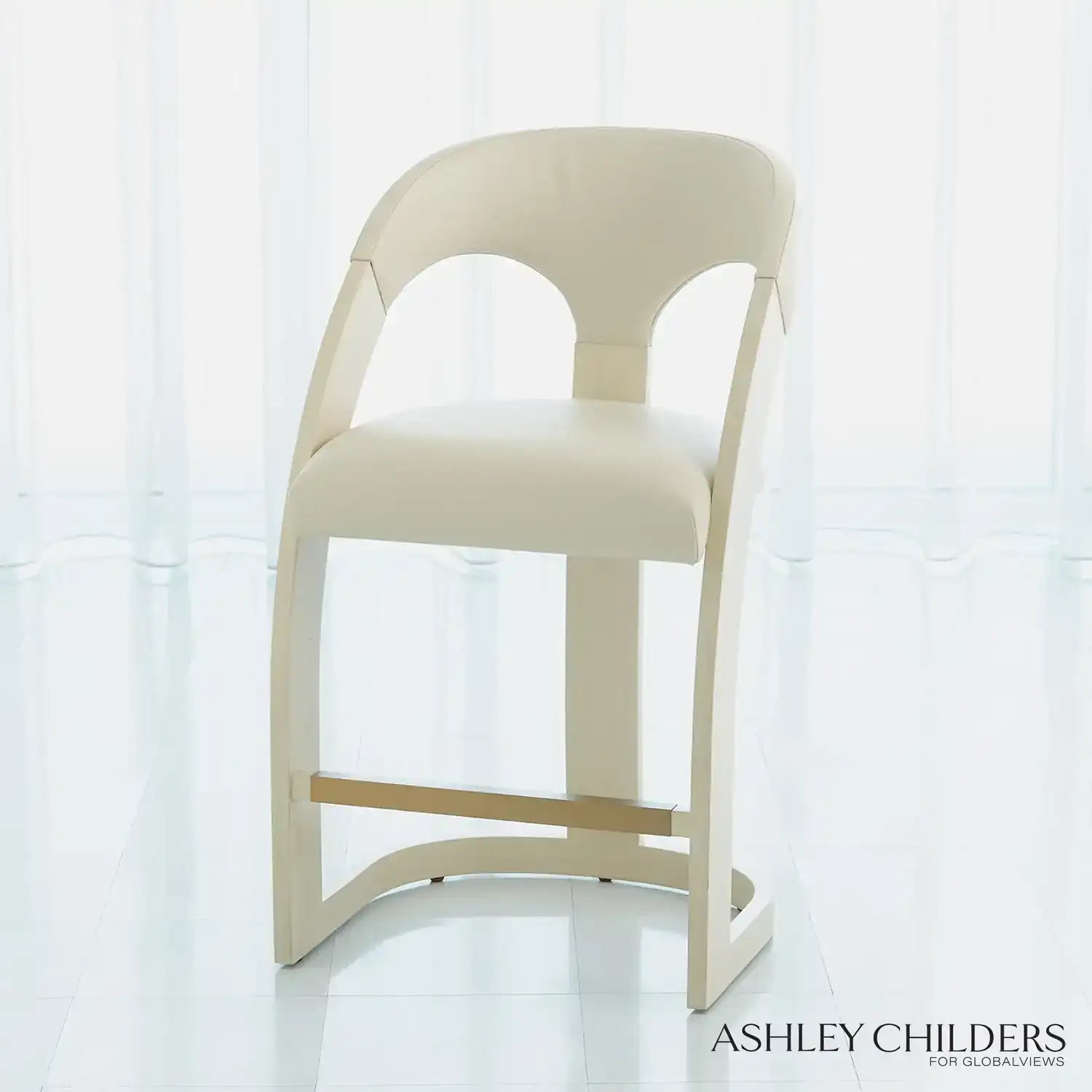 GLOBAL VIEWS DELIA COUNTER STOOL - Bar Stools
