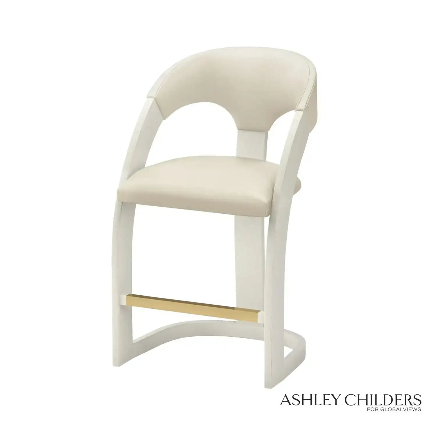 GLOBAL VIEWS DELIA COUNTER STOOL - Bar Stools