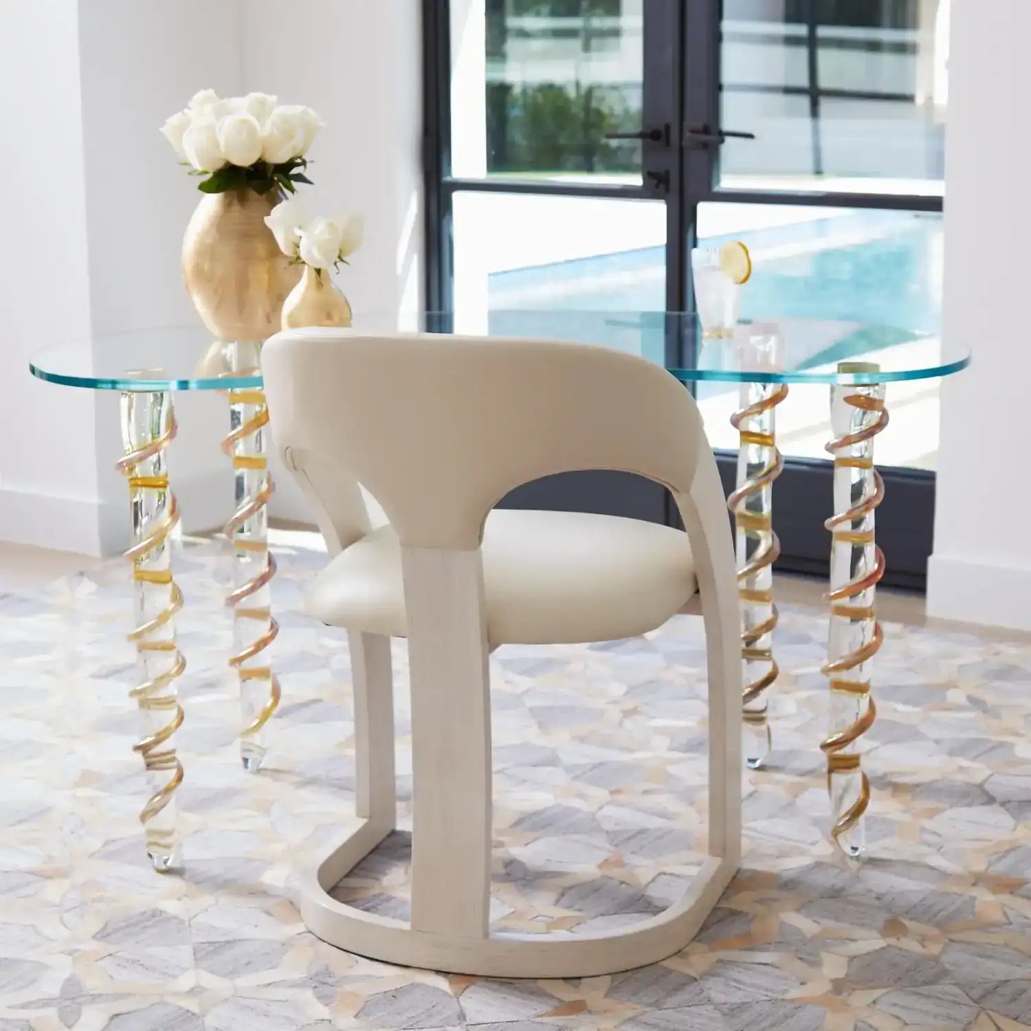 GLOBAL VIEWS DELIA DINING CHAIR - Dinning Chairs
