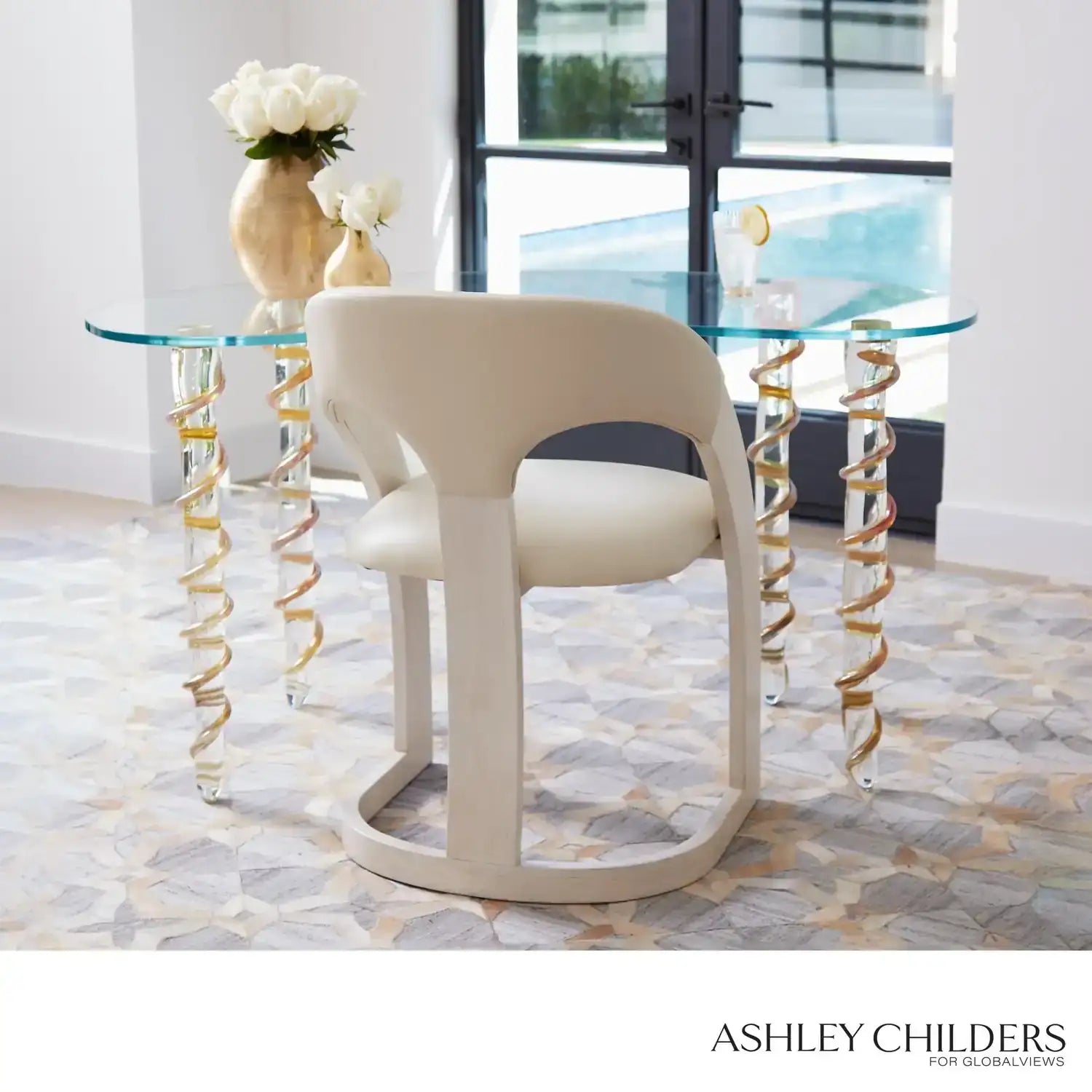 GLOBAL VIEWS DELIA DINING CHAIR - Dinning Chairs