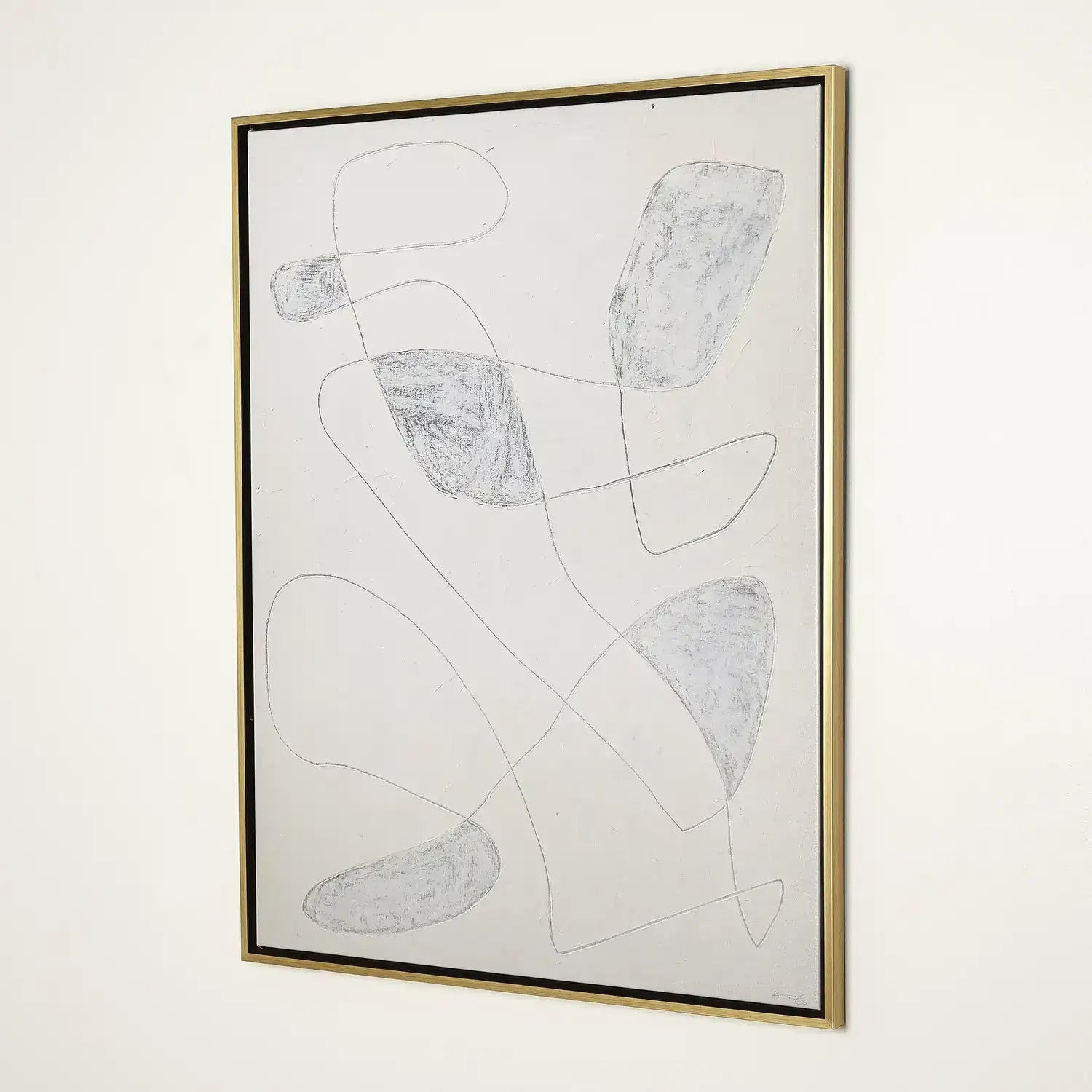 GLOBAL VIEWS SCRATCH LOOPS FRAMED ART - DO NOT SHOW ON WEBSITE