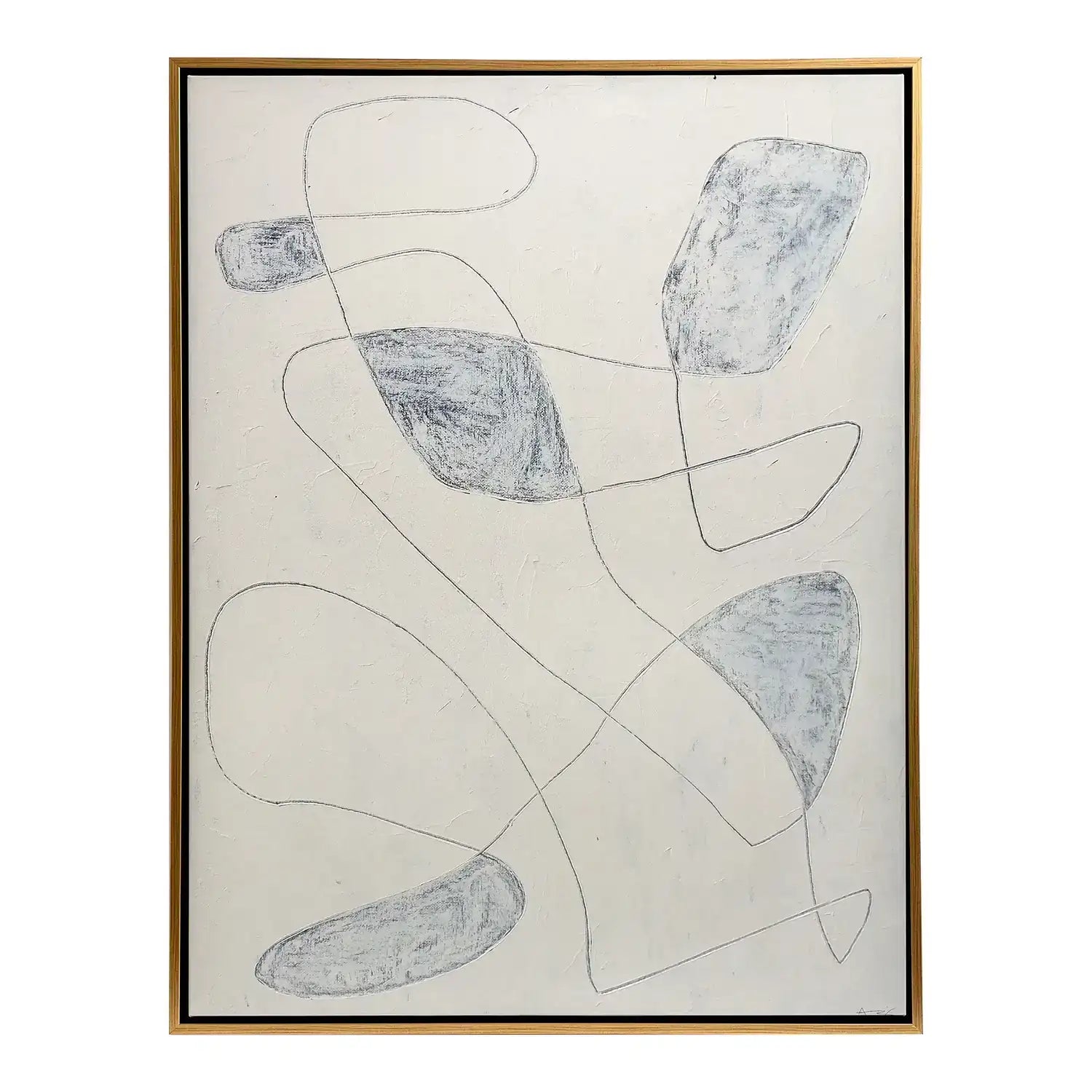 GLOBAL VIEWS SCRATCH LOOPS FRAMED ART - DO NOT SHOW ON WEBSITE