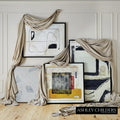 GLOBAL VIEWS SCRATCH LOOPS FRAMED ART - DO NOT SHOW ON WEBSITE
