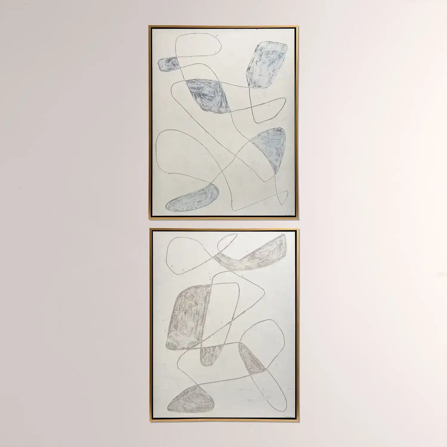 GLOBAL VIEWS SCRATCH LOOPS FRAMED ART - DO NOT SHOW ON WEBSITE