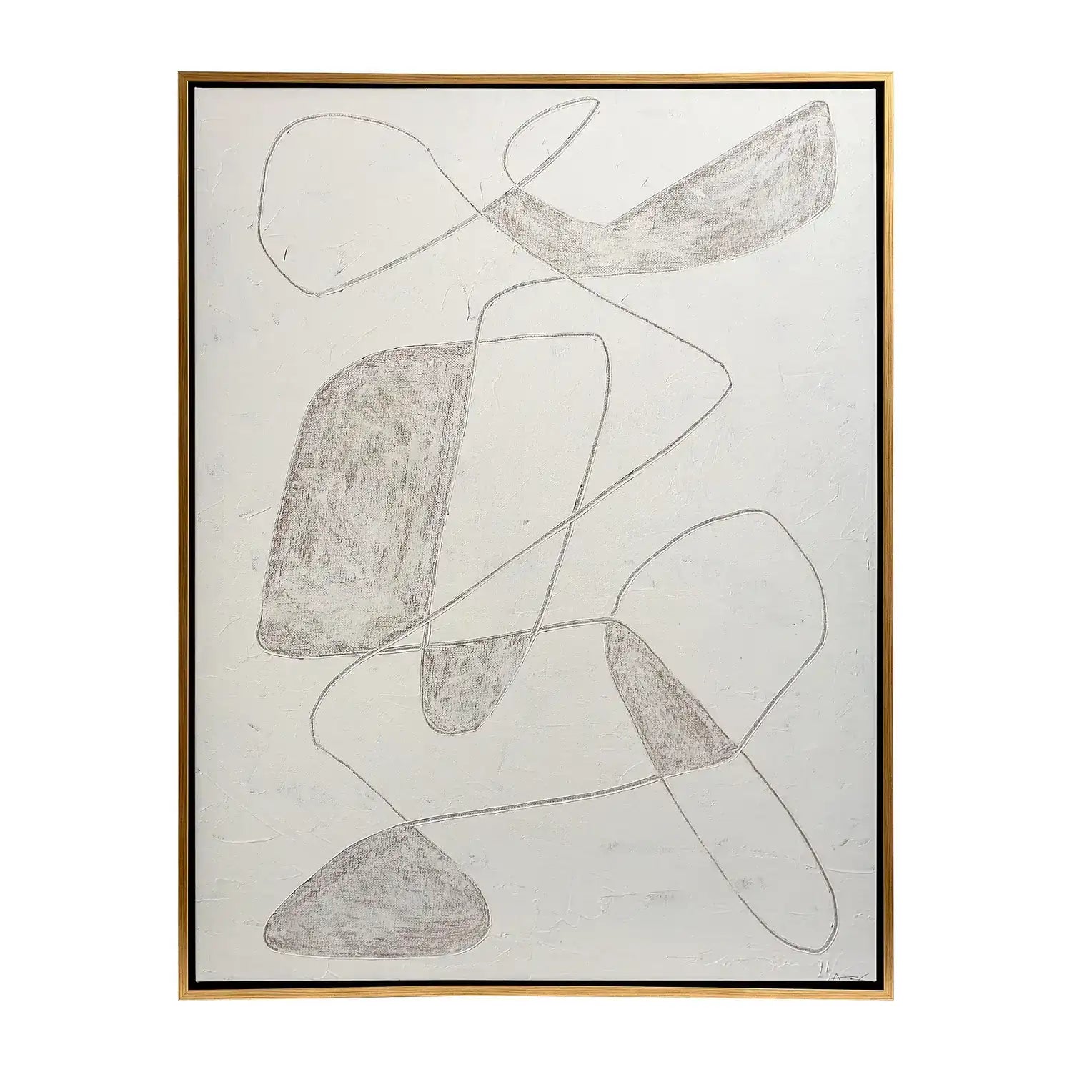 GLOBAL VIEWS SCRATCH LOOPS FRAMED ART - DO NOT SHOW ON WEBSITE
