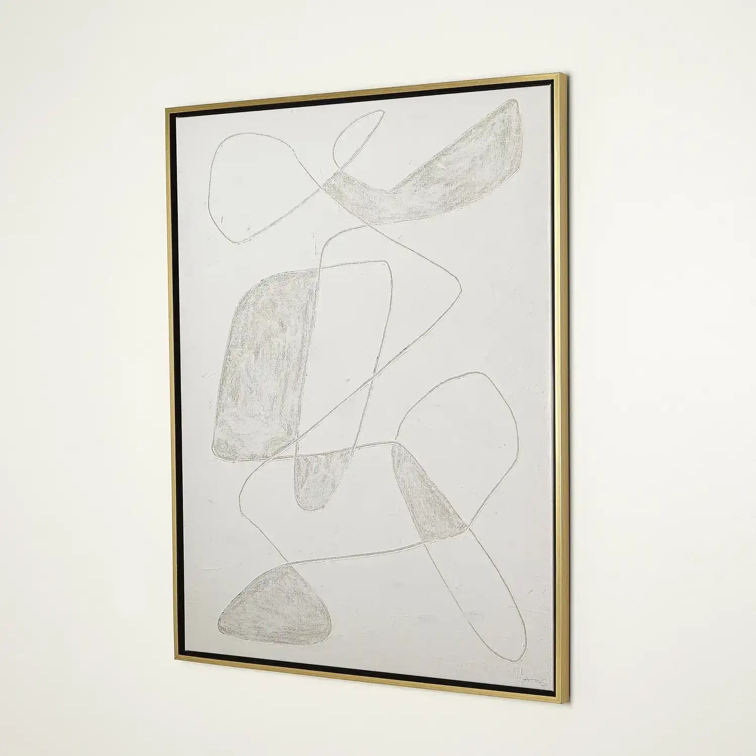 GLOBAL VIEWS SCRATCH LOOPS FRAMED ART - DO NOT SHOW ON WEBSITE