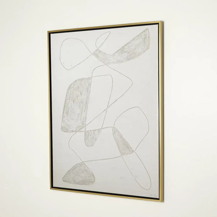GLOBAL VIEWS SCRATCH LOOPS FRAMED ART - DO NOT SHOW ON WEBSITE
