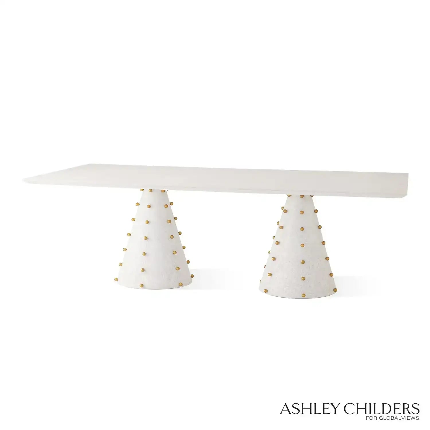 GLOBAL VIEWS SPHERES RECTANGLE DINING TABLE - Dinning Tables