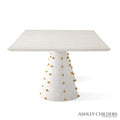 GLOBAL VIEWS SPHERES RECTANGLE DINING TABLE - Dinning Tables