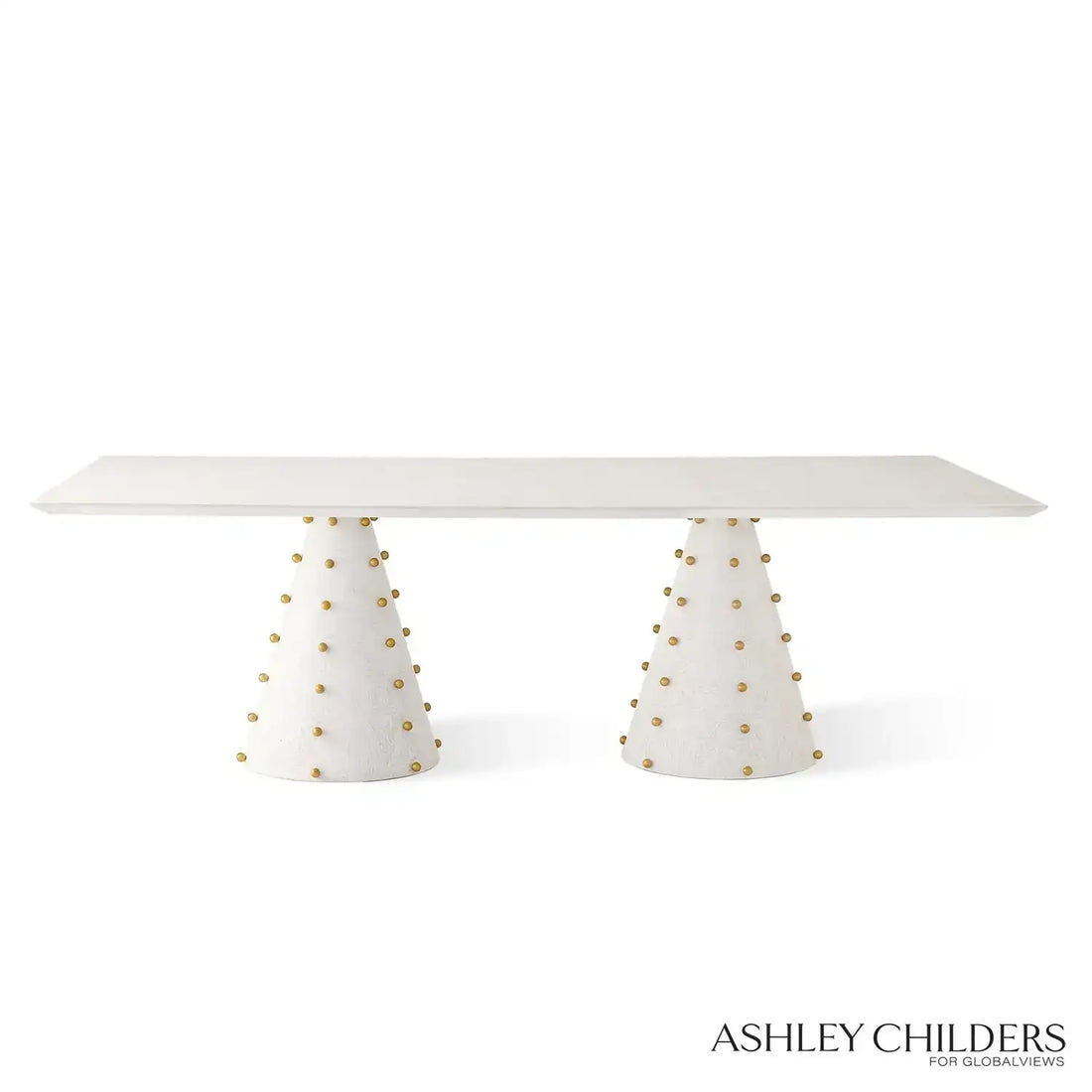 GLOBAL VIEWS SPHERES RECTANGLE DINING TABLE - Dinning Tables
