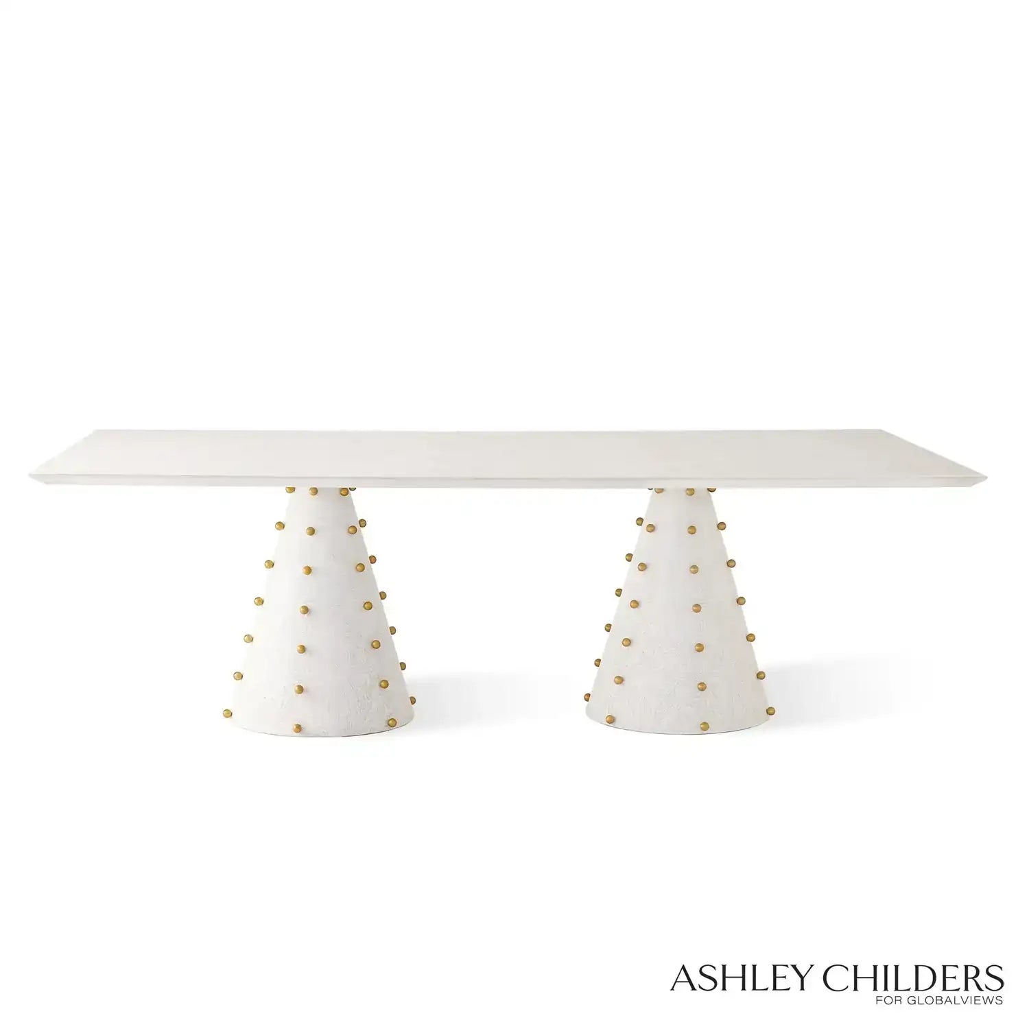 GLOBAL VIEWS SPHERES RECTANGLE DINING TABLE - Dinning Tables