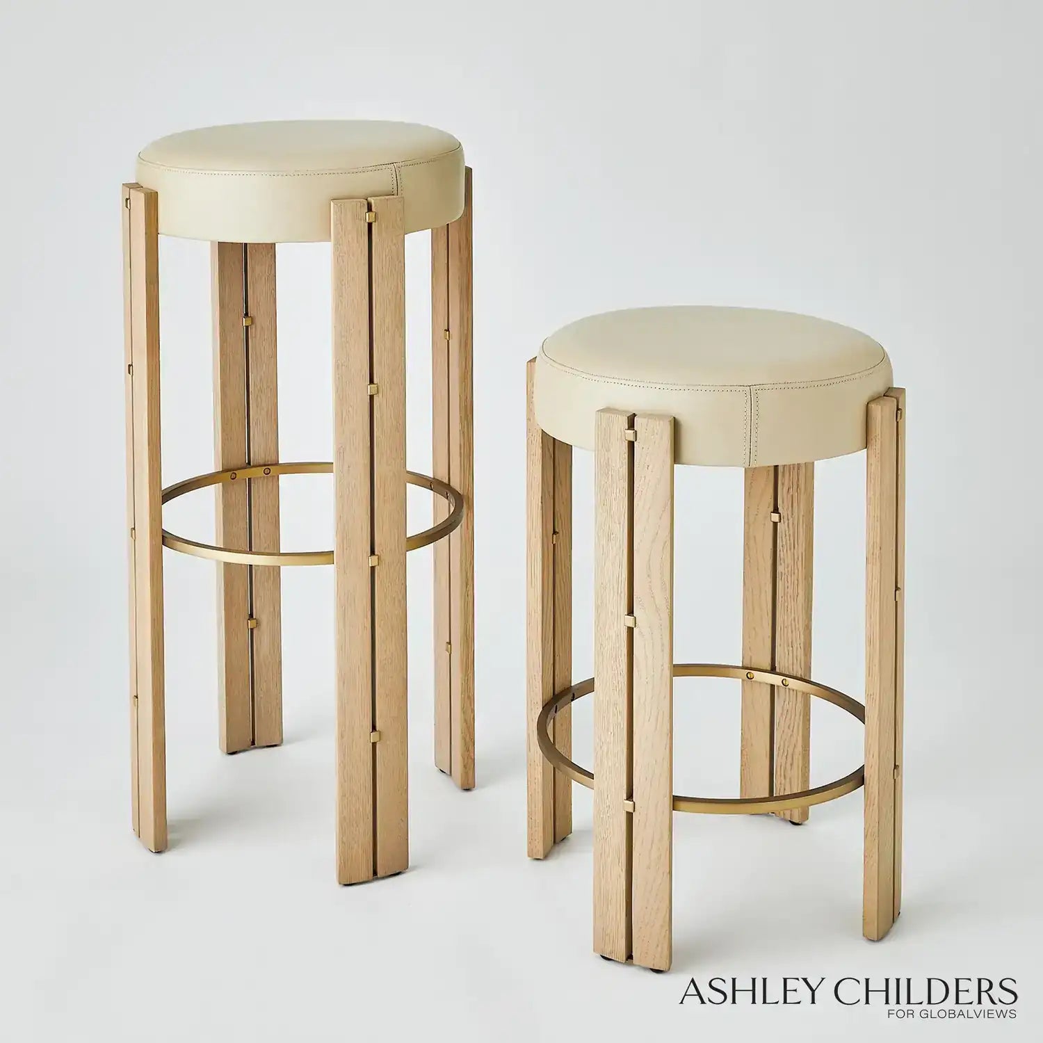GLOBAL VIEWS PAXTON COUNTER STOOL - Bar Stools