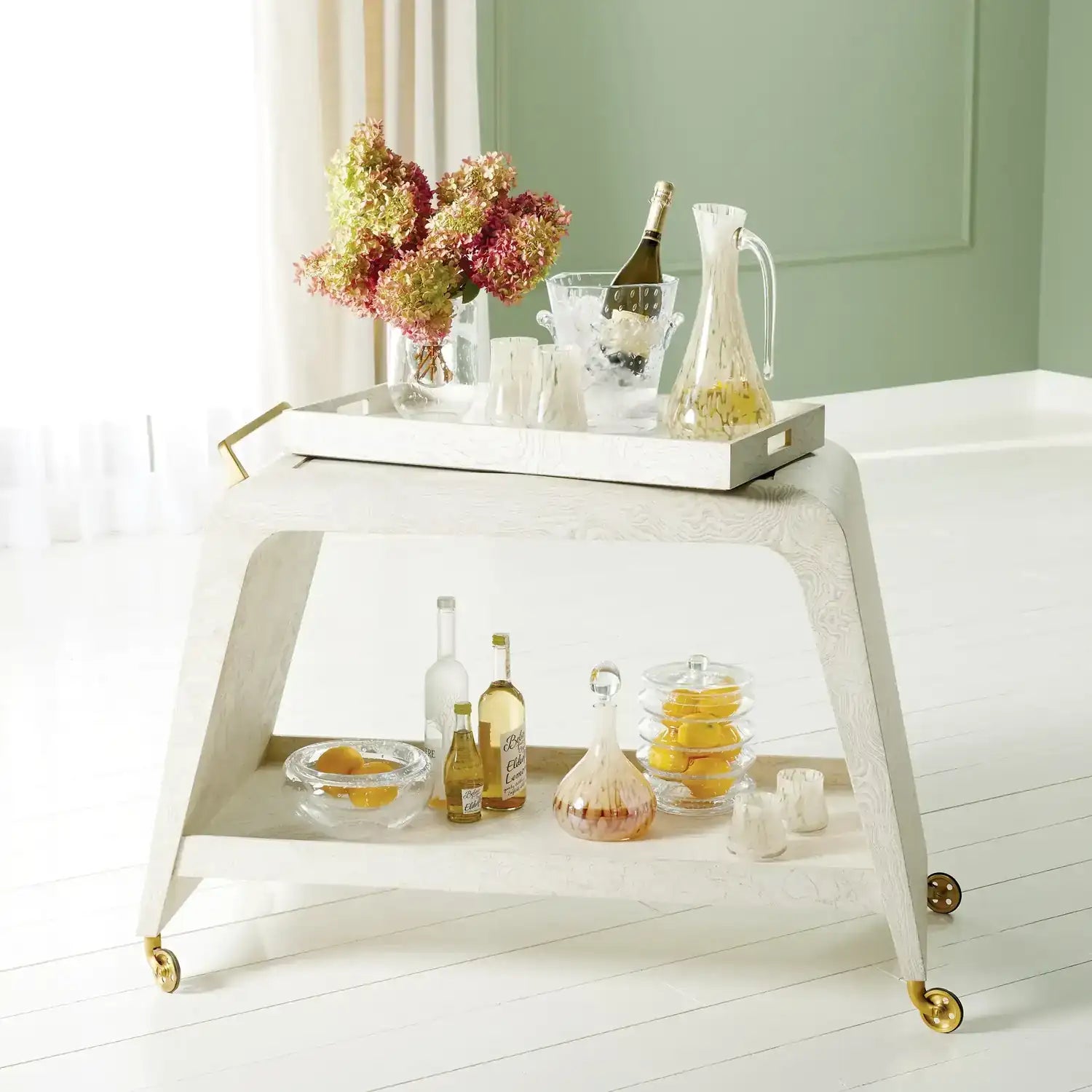 GLOBAL VIEWS BAXTER BAR CART - Cabinets & Bar