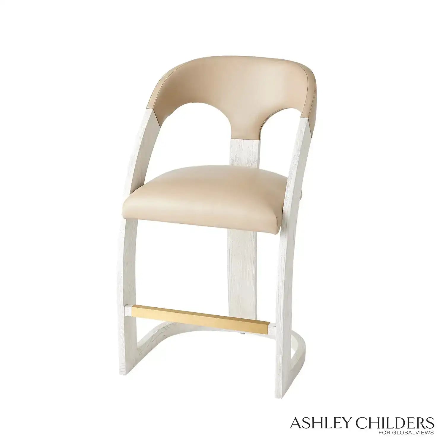 GLOBAL VIEWS DELIA COUNTER STOOL - Bar Stools