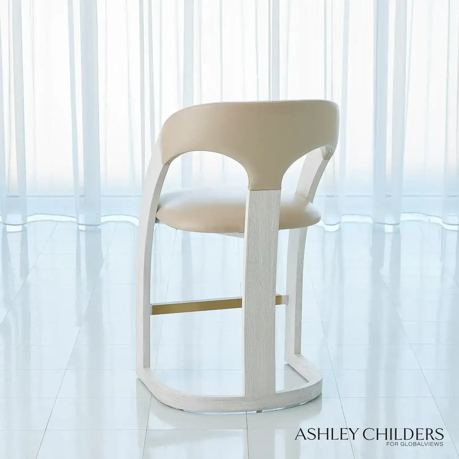 GLOBAL VIEWS DELIA COUNTER STOOL - Bar Stools