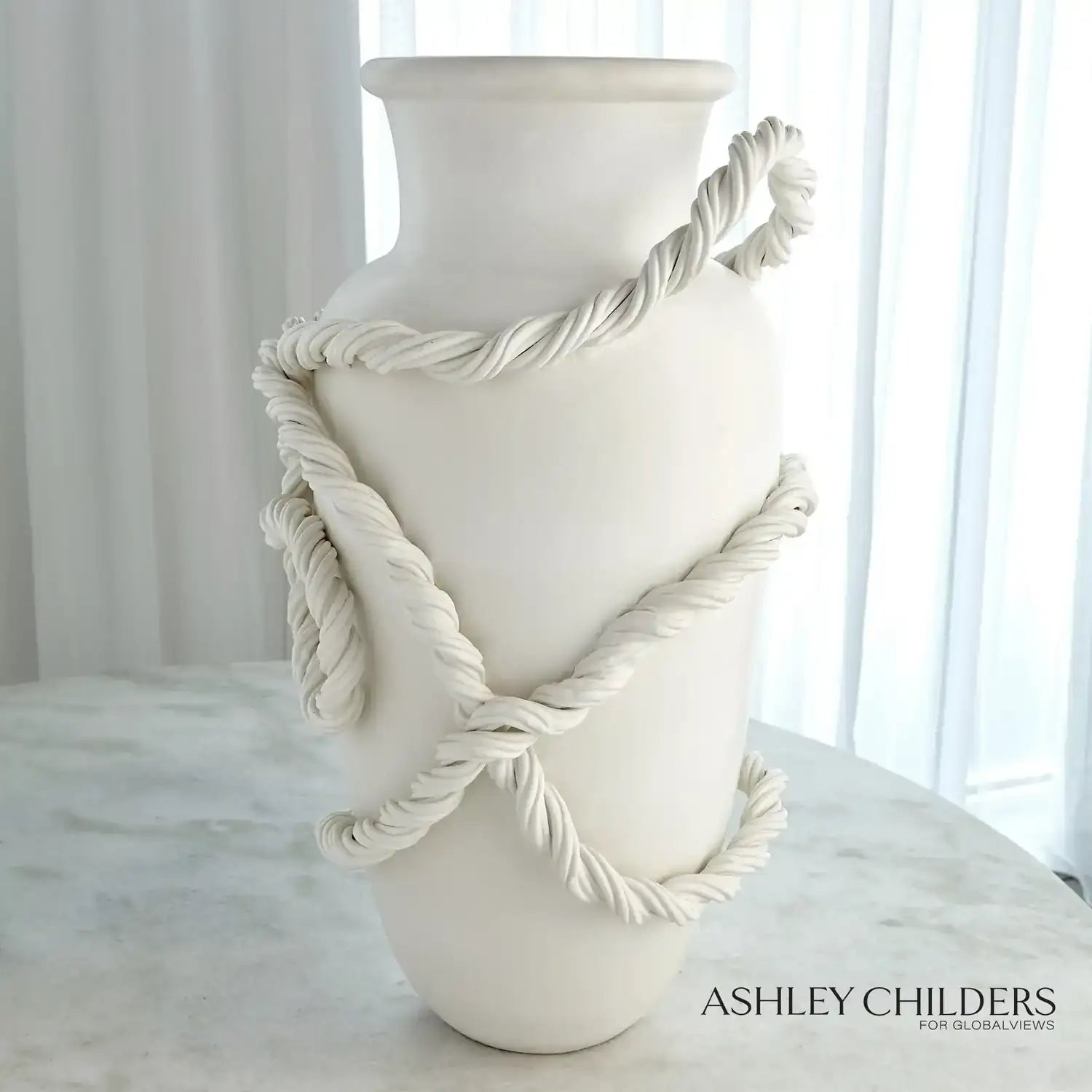 GLOBAL VIEWS TWISTED AMPHORA VASE - Decorative Accents