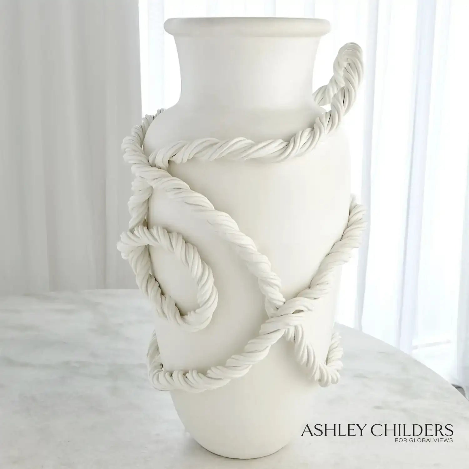 GLOBAL VIEWS TWISTED AMPHORA VASE - Decorative Accents