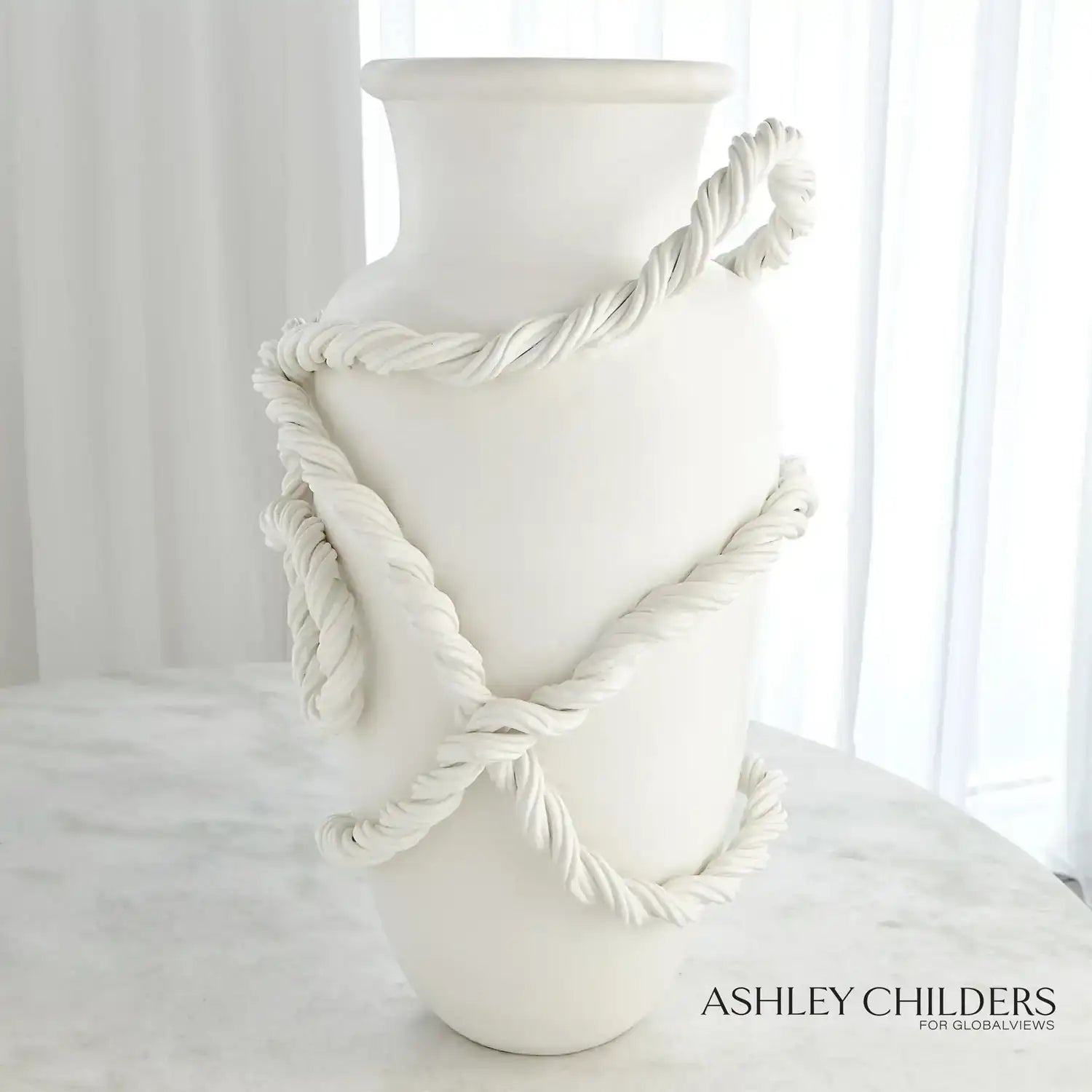 GLOBAL VIEWS TWISTED AMPHORA VASE - Decorative Accents