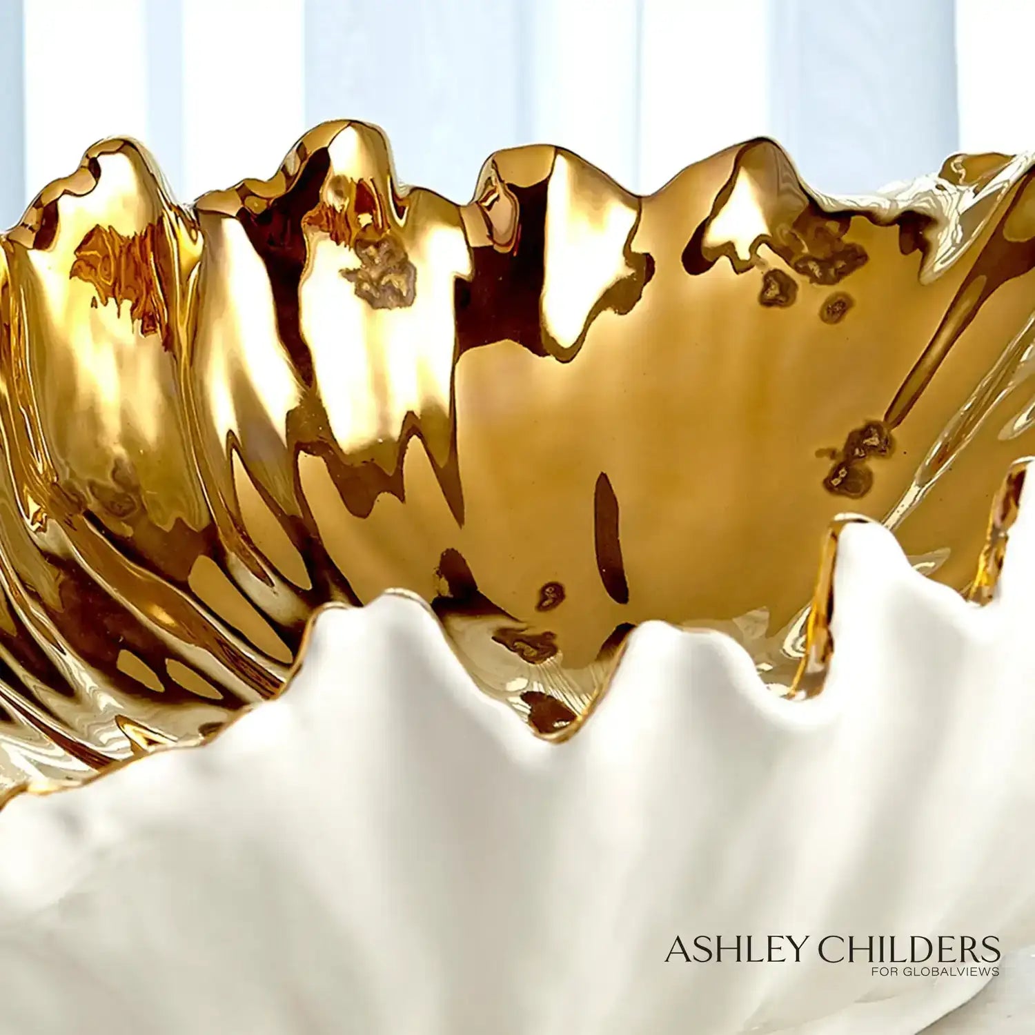 GLOBAL VIEWS ORGANIC WAVE OVAL BOWL - Decorative Accents