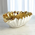 GLOBAL VIEWS ORGANIC WAVE OVAL BOWL - Decorative Accents