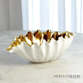 GLOBAL VIEWS ORGANIC WAVE OVAL BOWL - Decorative Accents